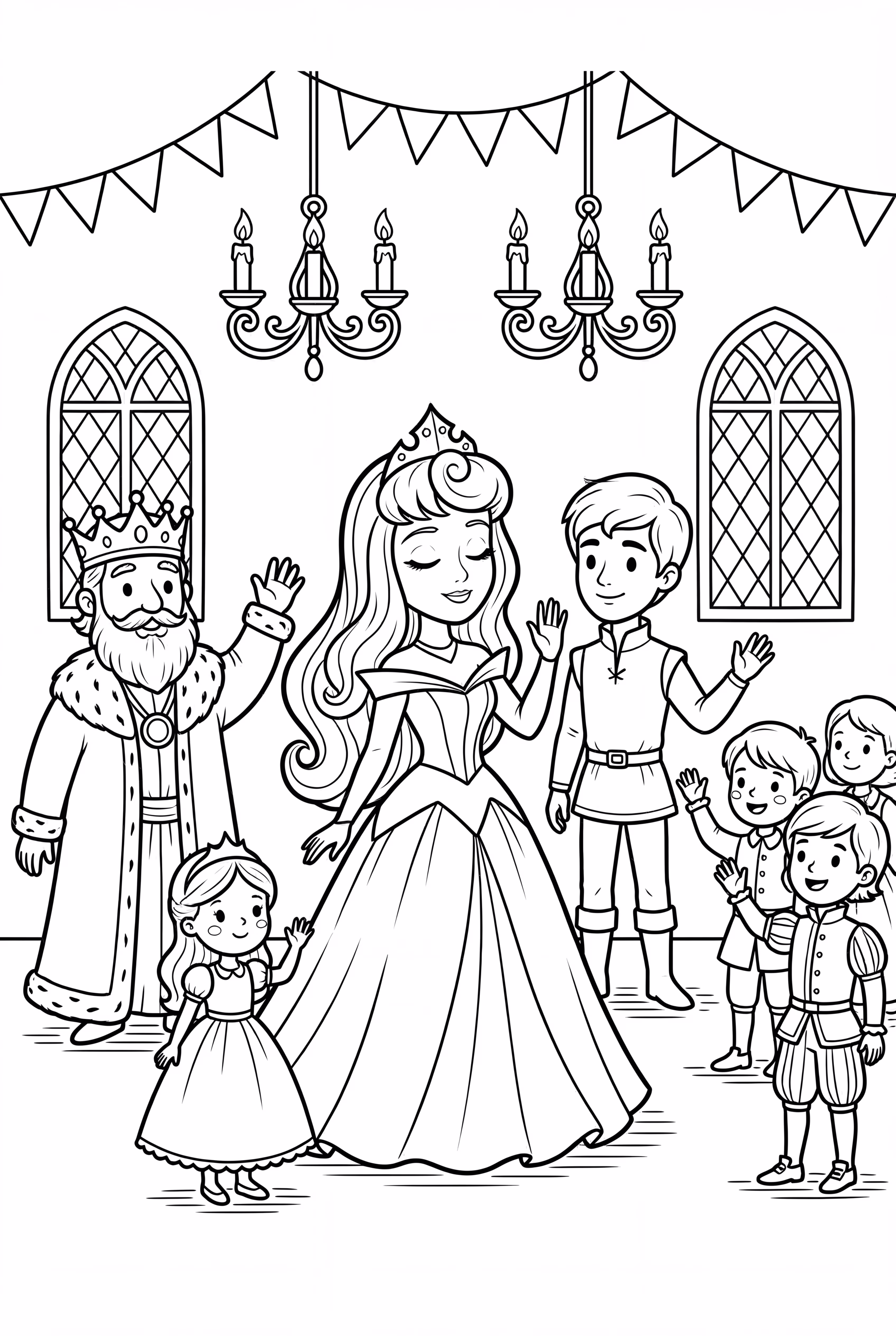 The Royal Court Celebrating Sleeping Beauty