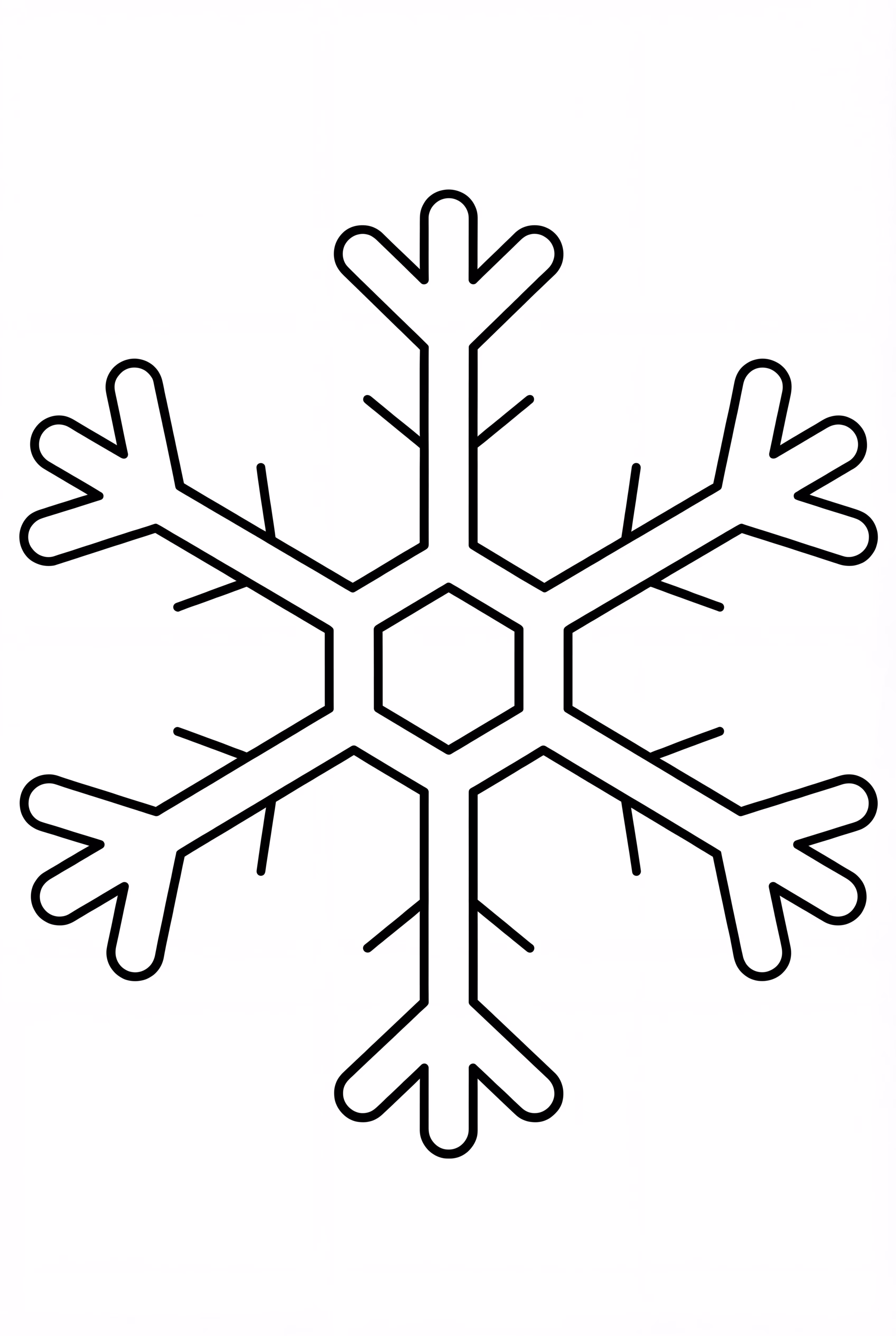 Die einfachste Schneeflocke