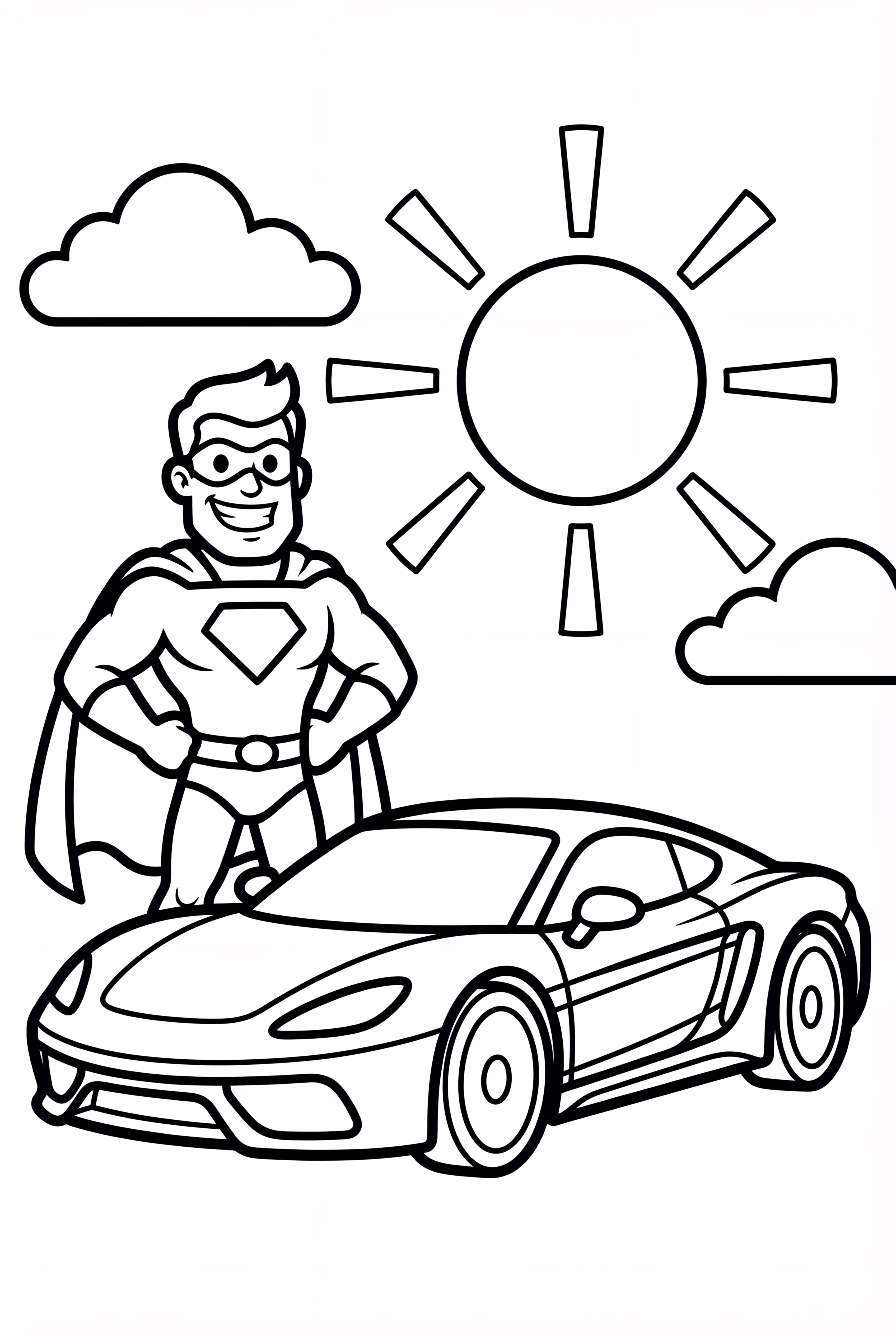 El Superhéroe y Su Supercoche