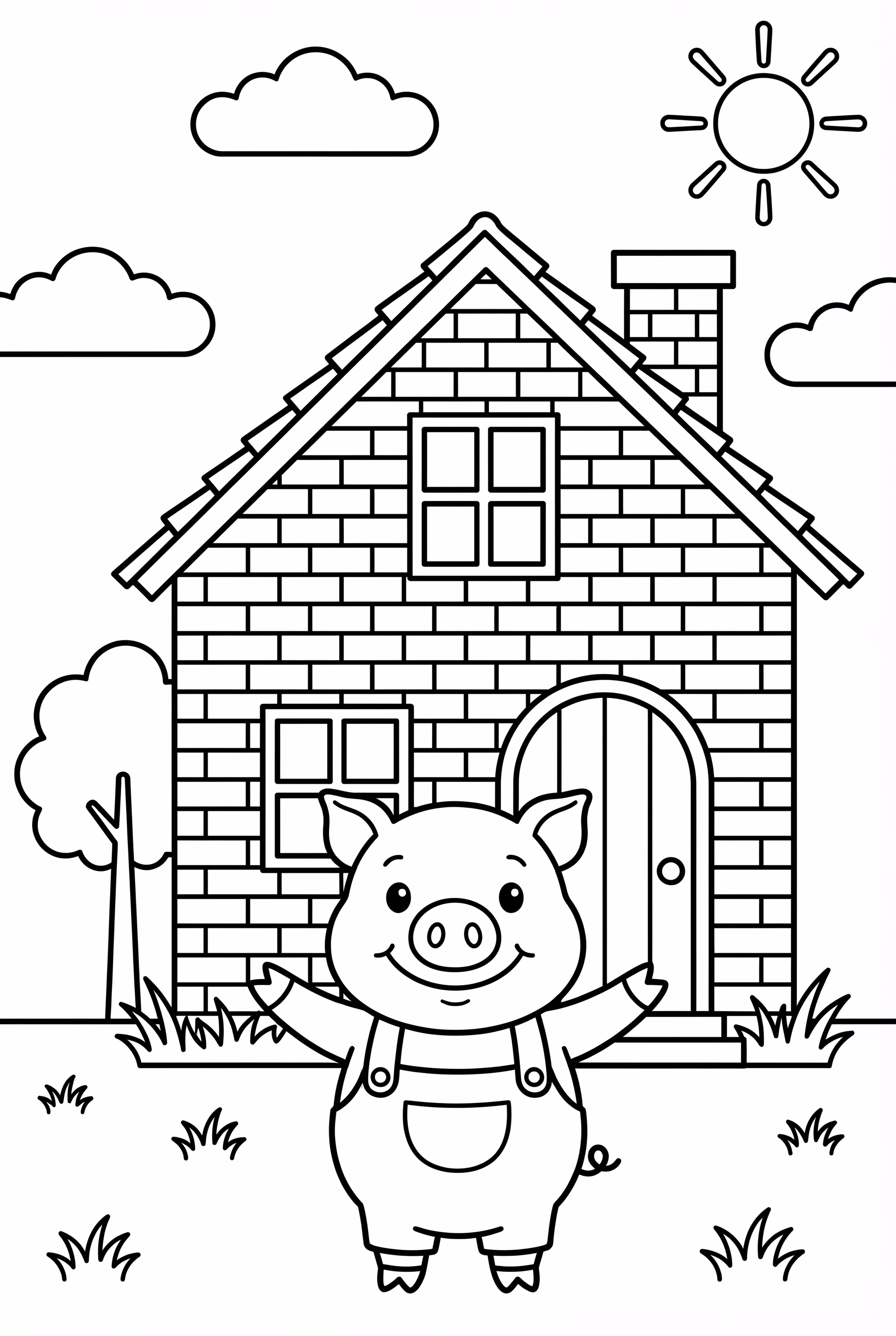 The Three Little Pigs Brick House