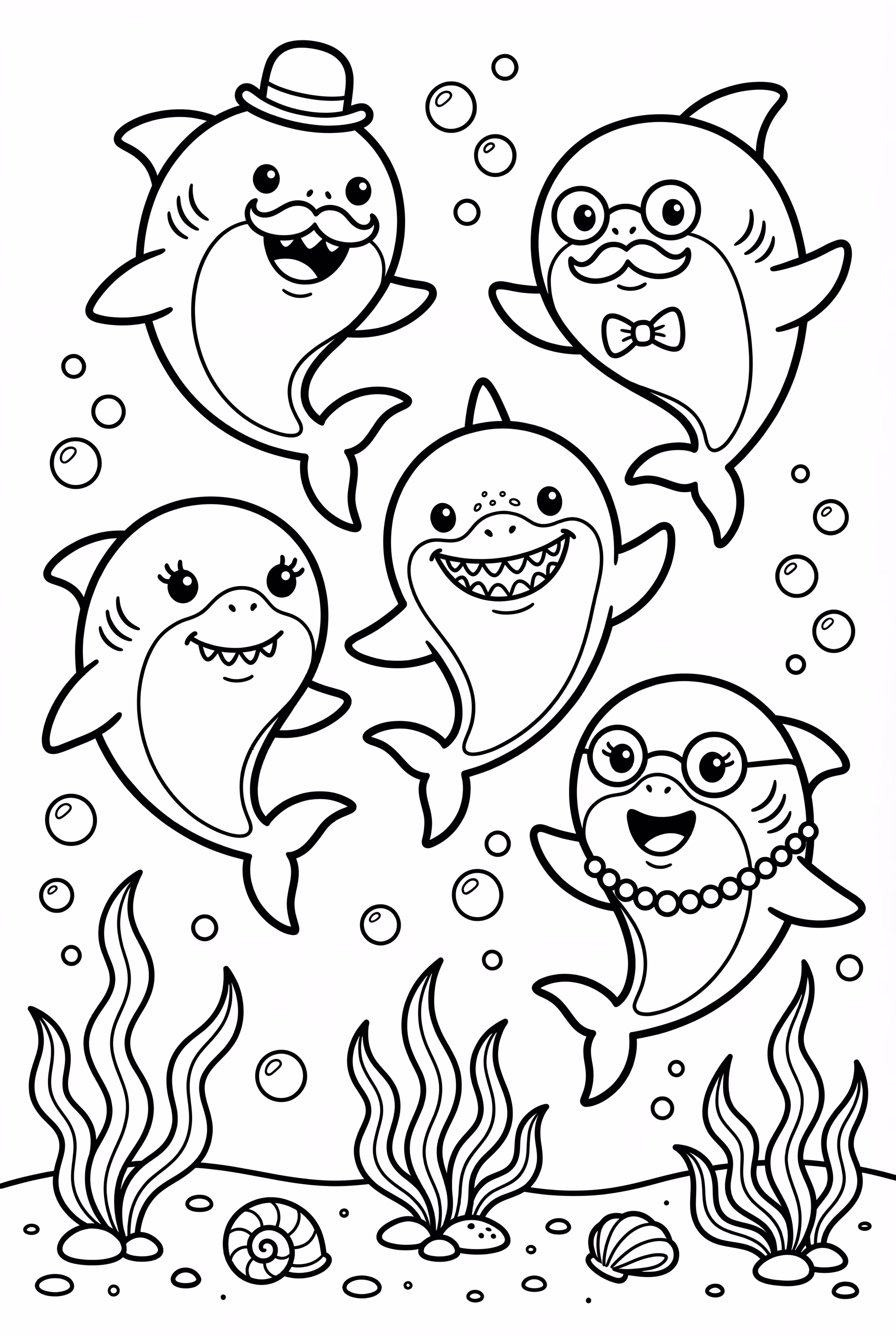 Toda la familia Baby Shark junta