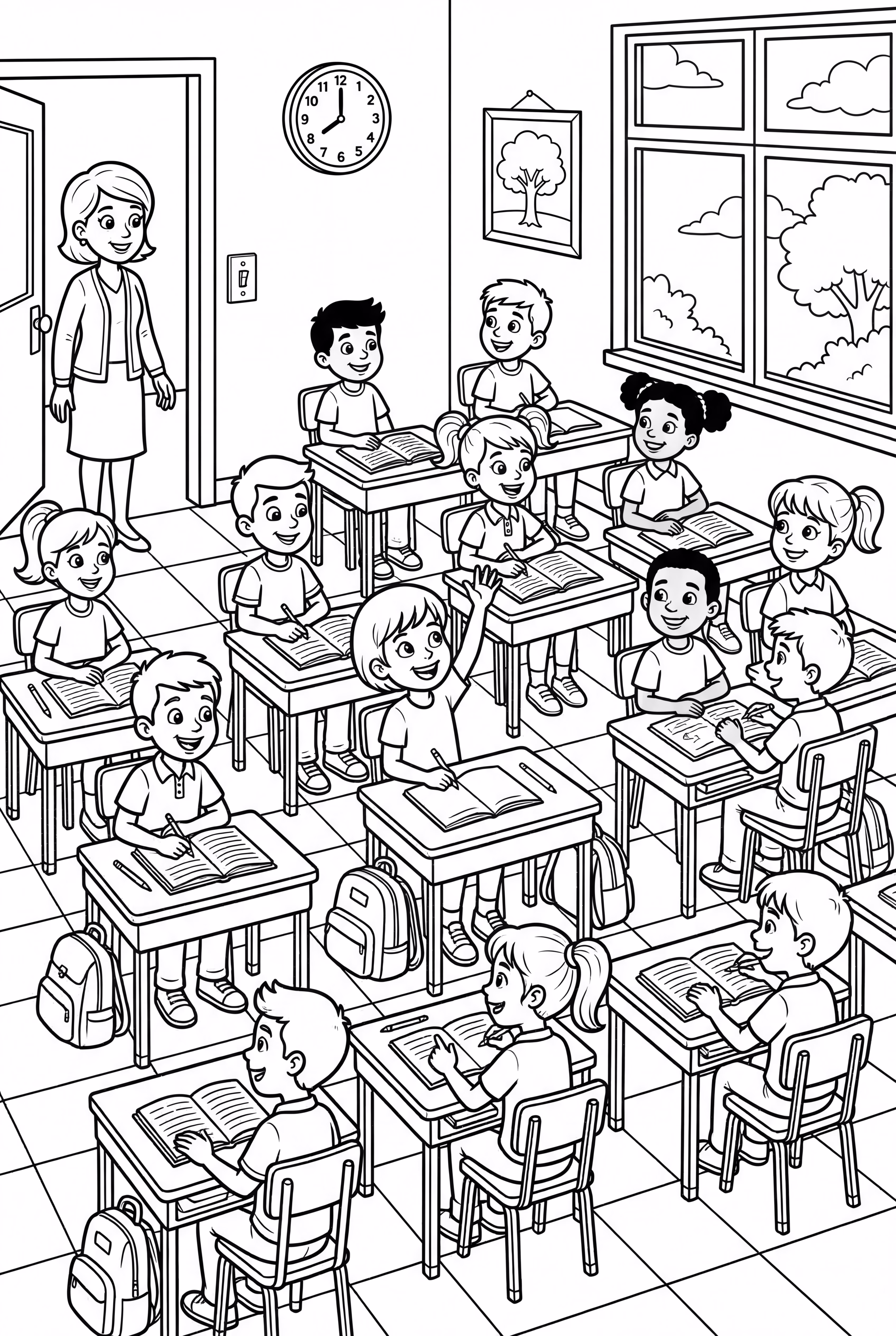 The Whole Class On The First Day Of School