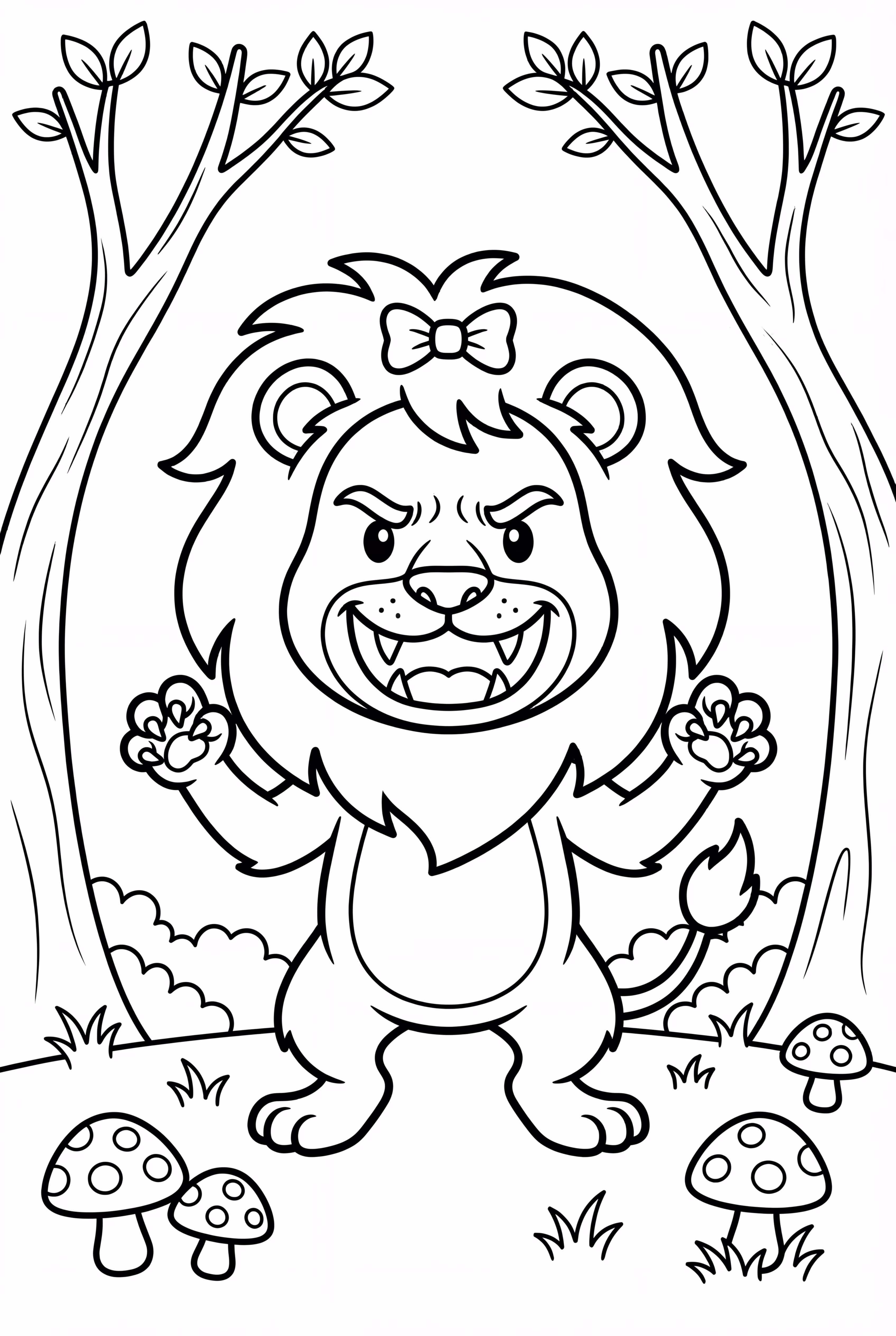 邪恶胆小狮的故事