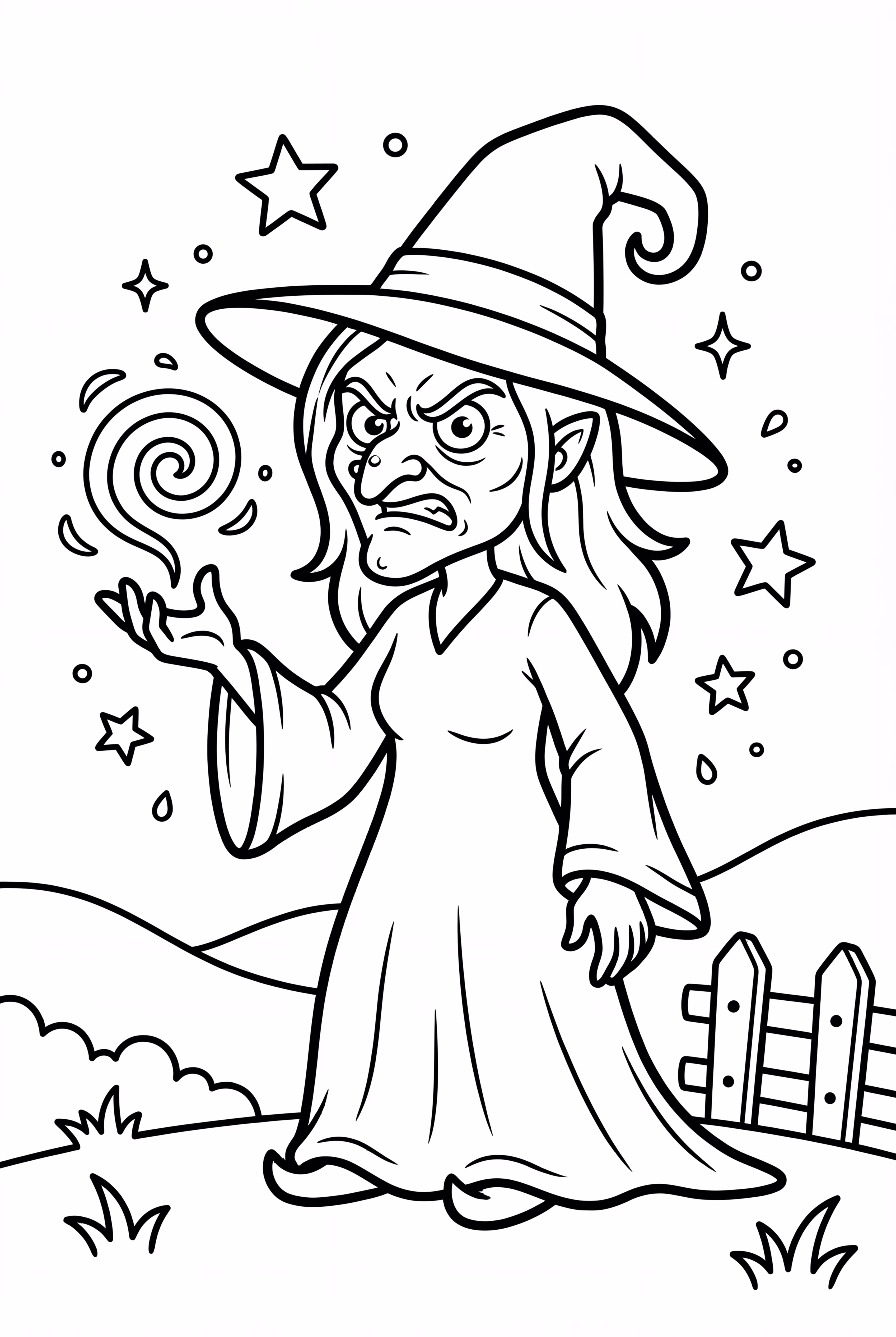 The Wicked Witch Casting Green Magic