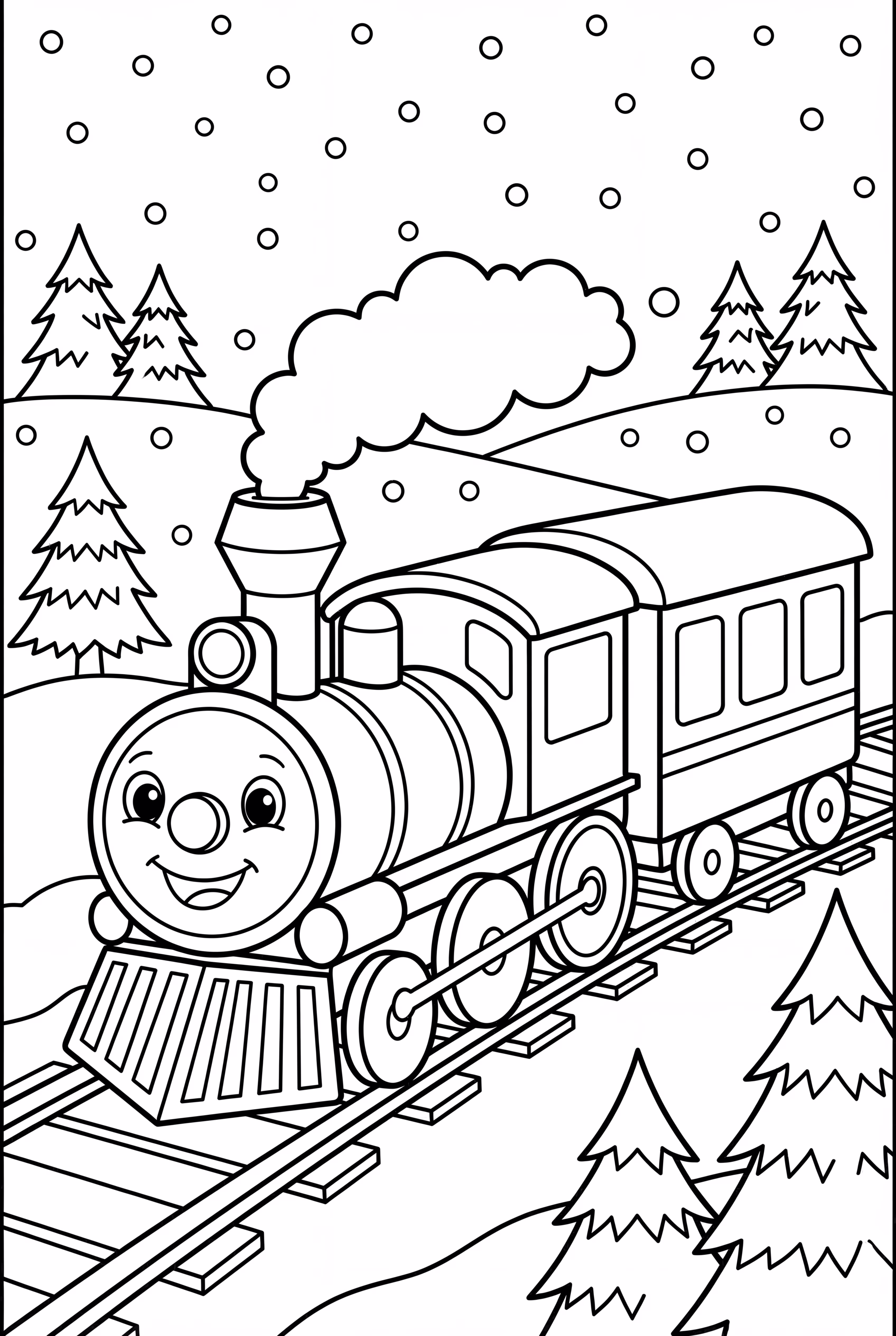 The Winter Express Train
