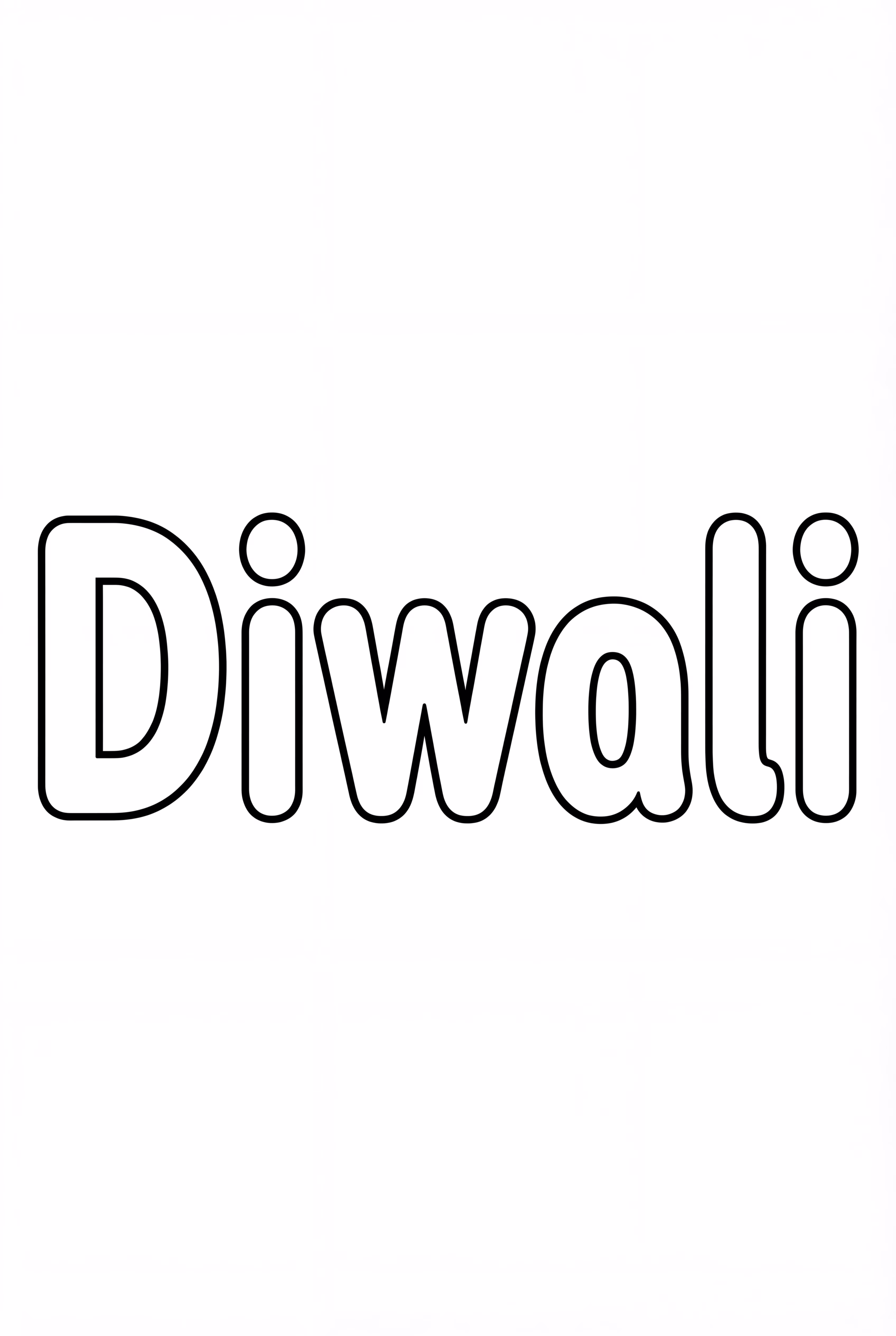 Diwali 字母填色