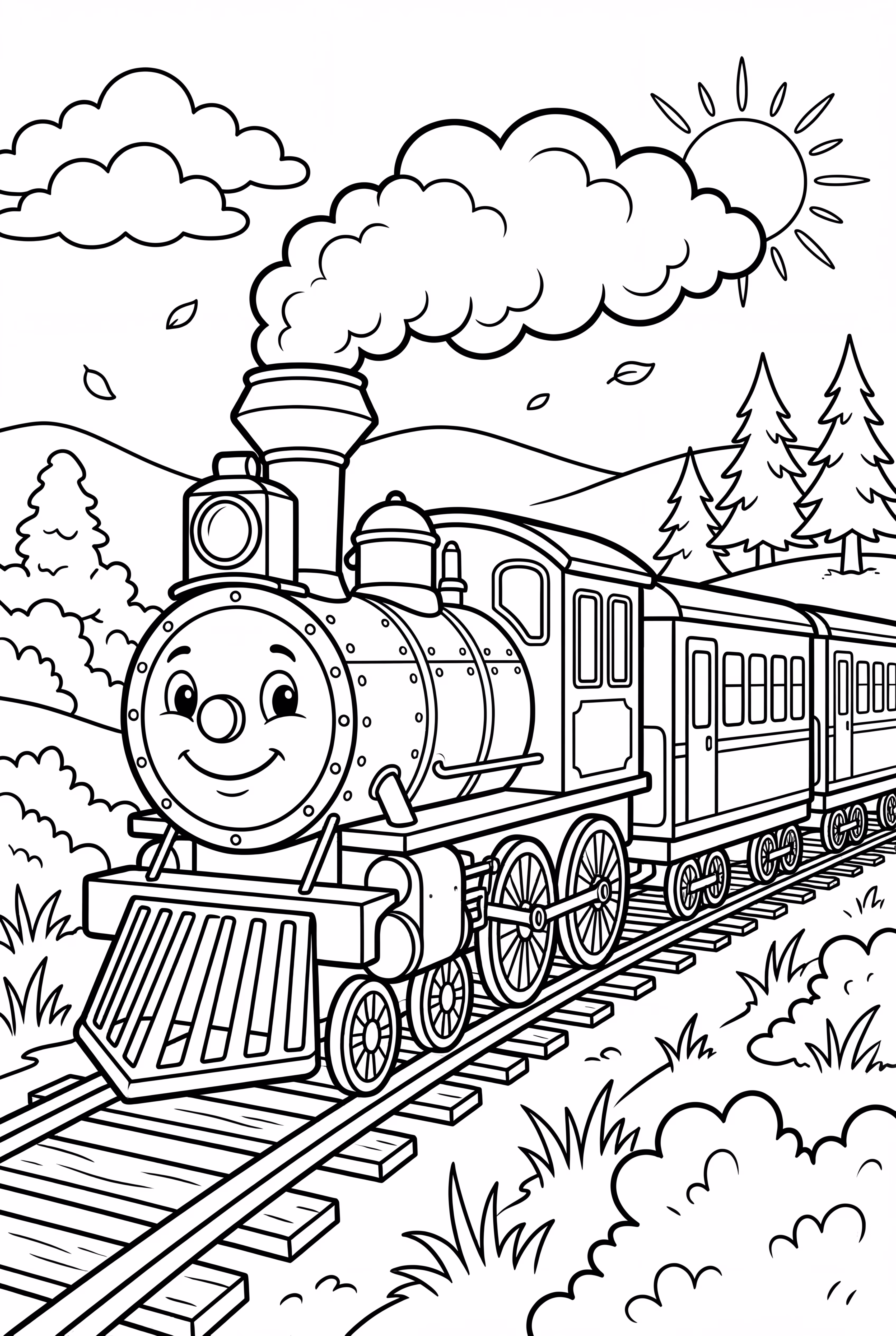 thomas the train helping friends in an adventure