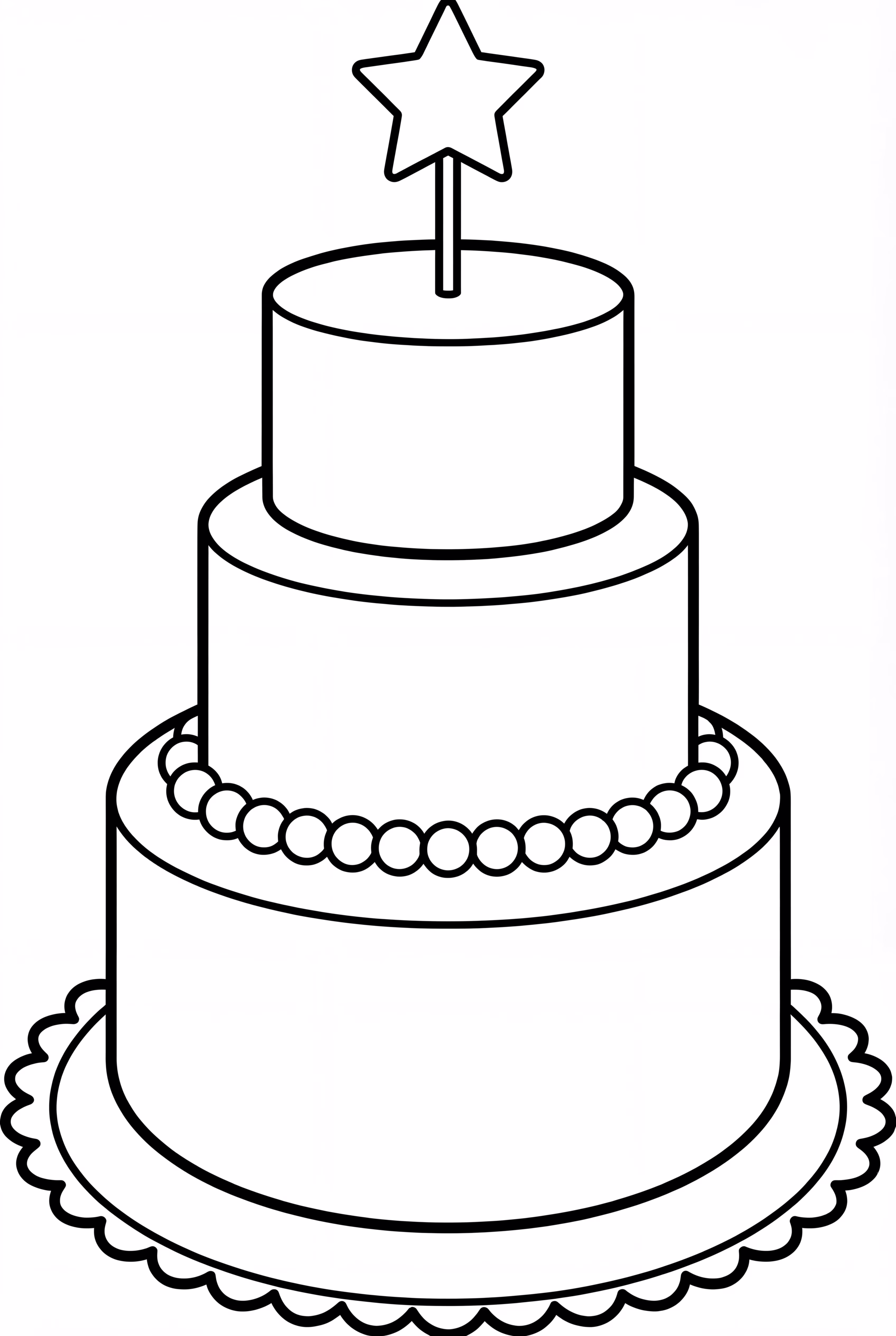 Celebración de Cumpleaños de Tres Capas