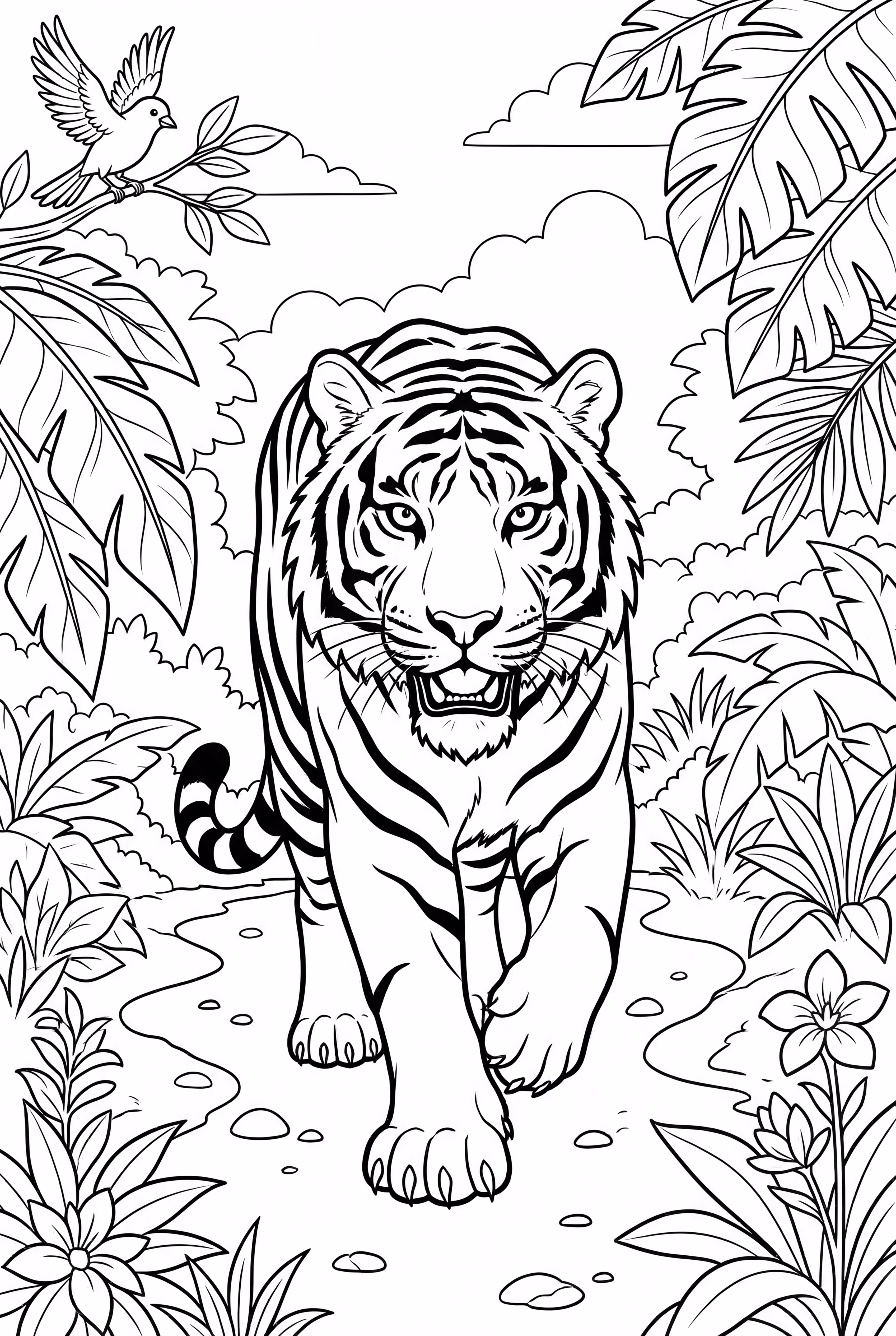 Tiger in Jungle-2
