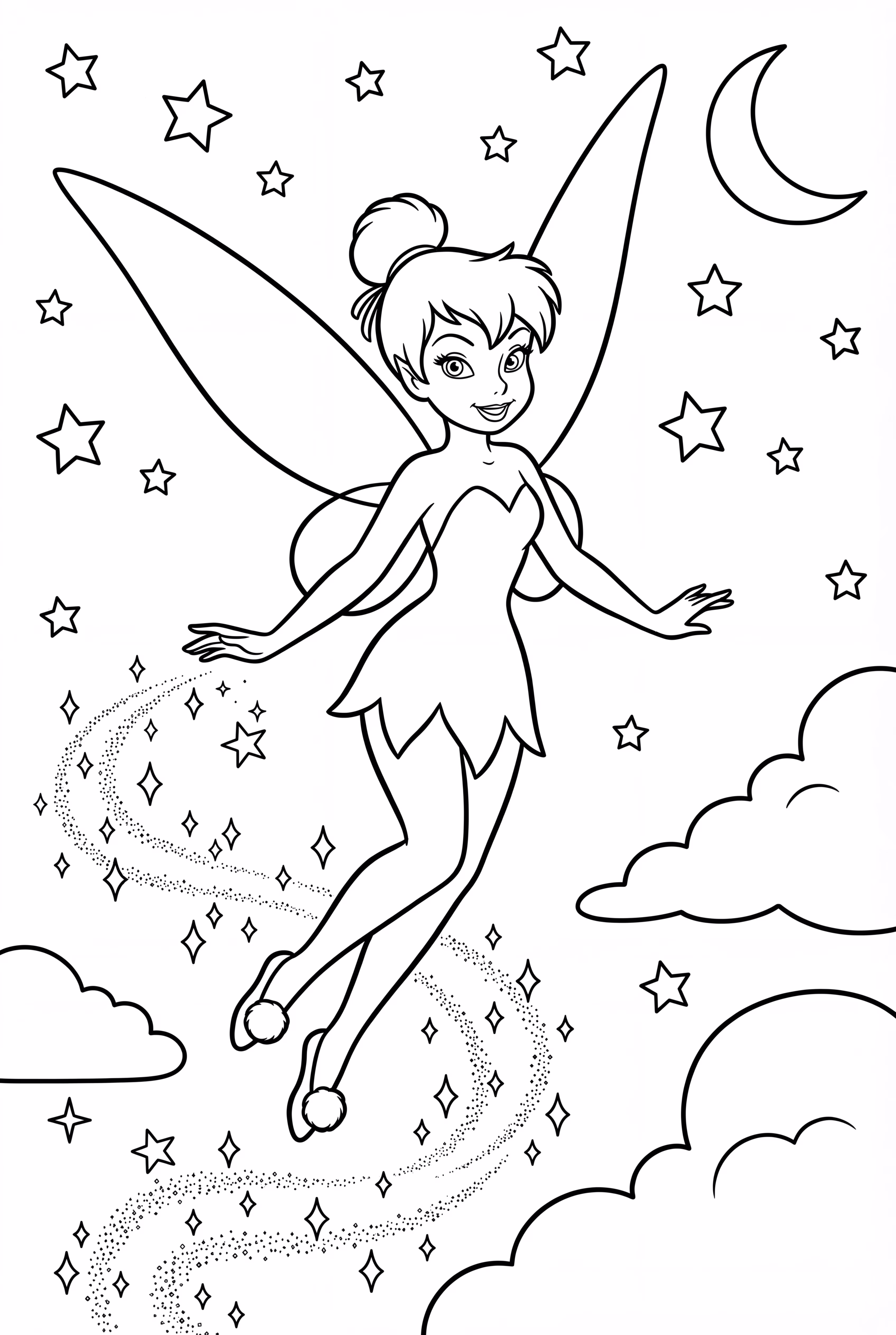 Clochette créant une traînée d'étincelles