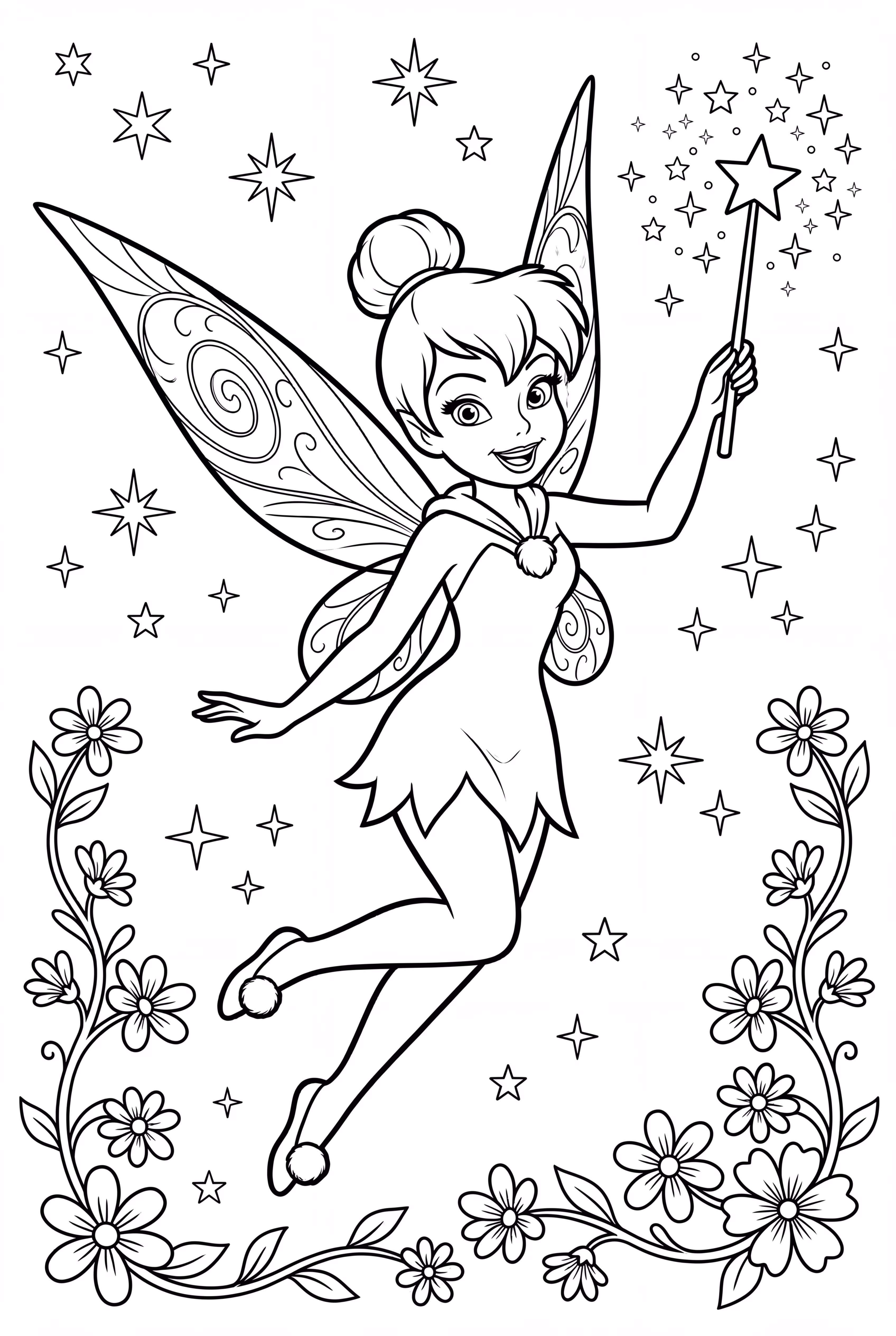 tinkerbell holding a magic wand-2