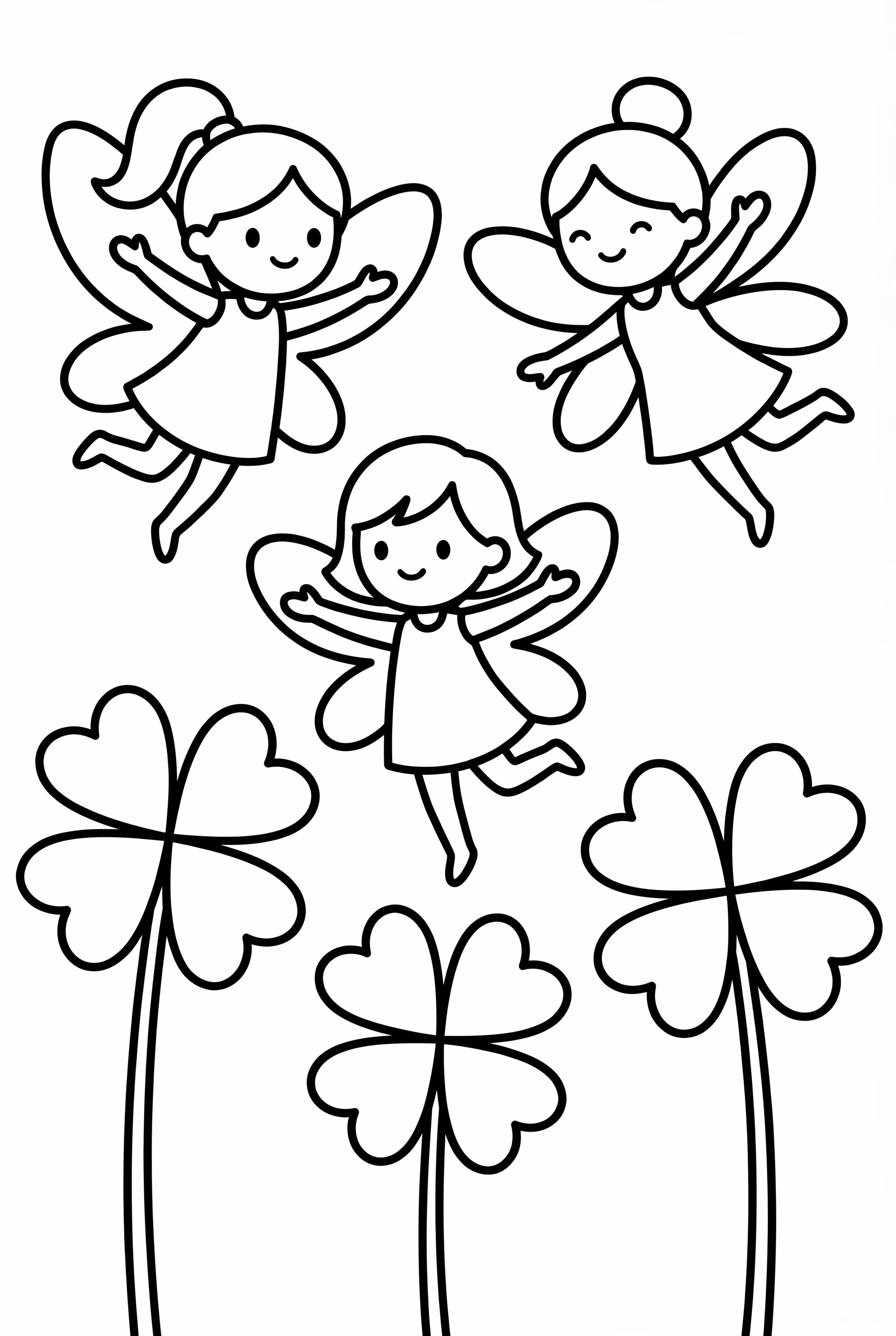 三葉草田裡的小小仙子