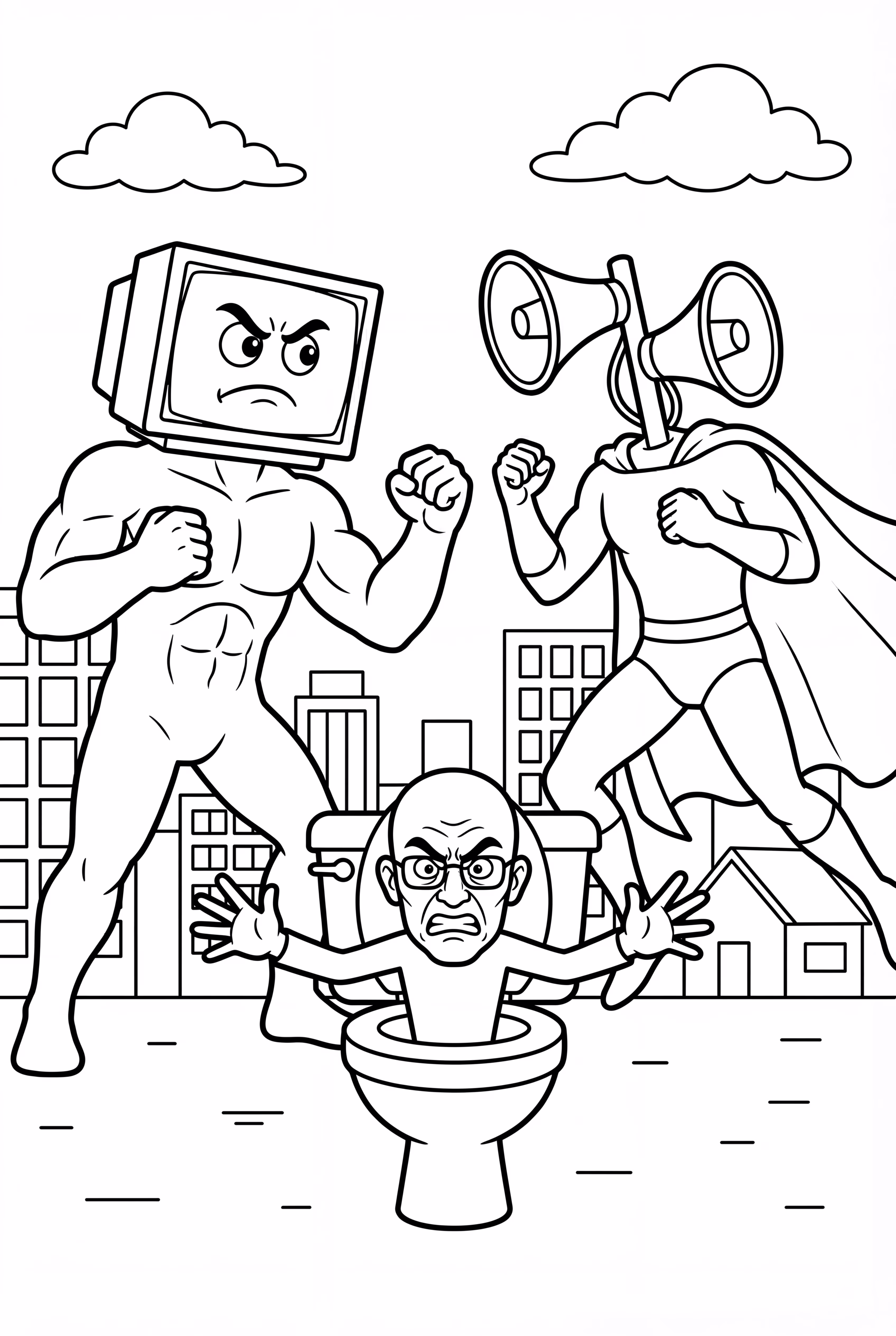 Titan TV Man Und Titan Speakerman Gegen G-Man Skibidi Toilette