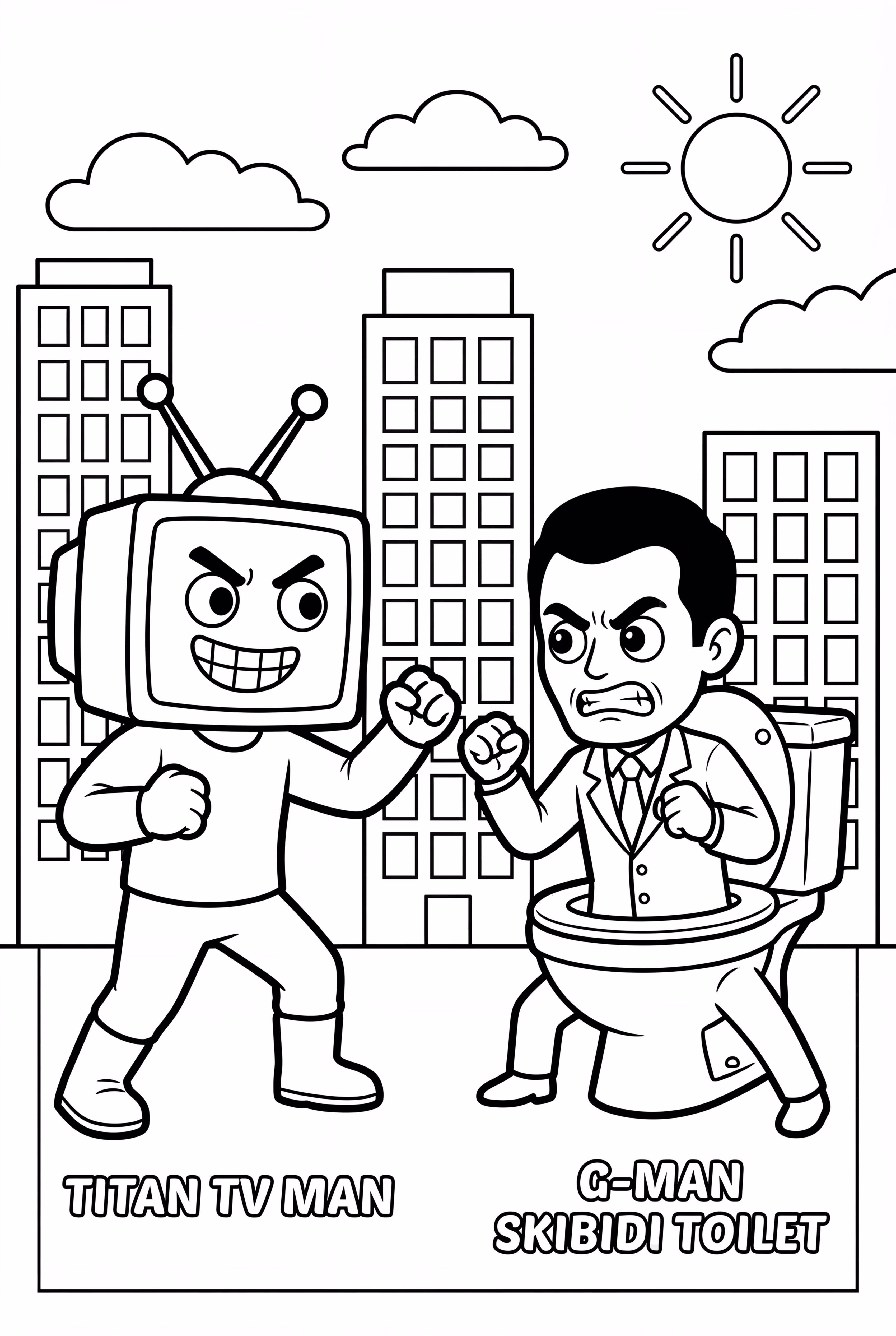 泰坦電視人對抗G人Skibidi馬桶