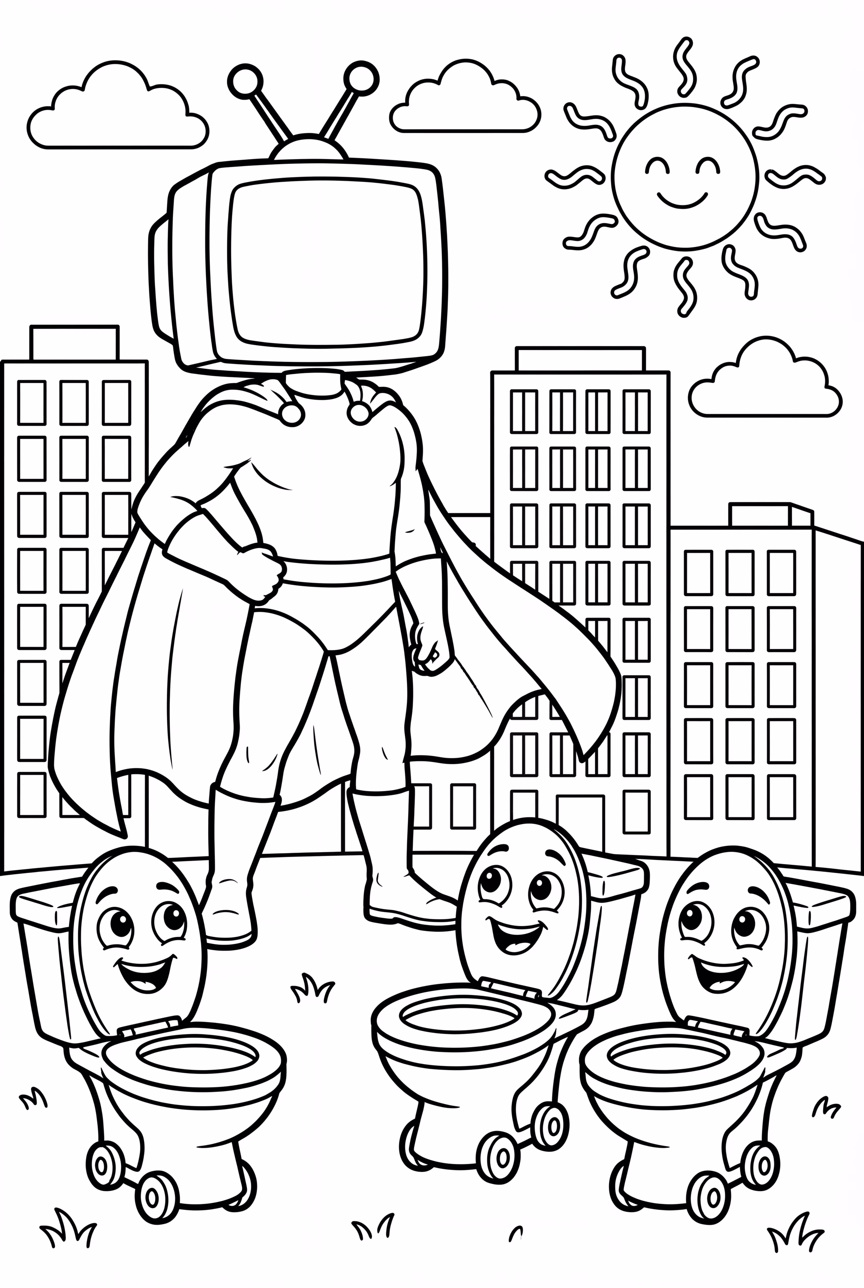 Titan TV Homme contre une armée de Toilettes Skibidi