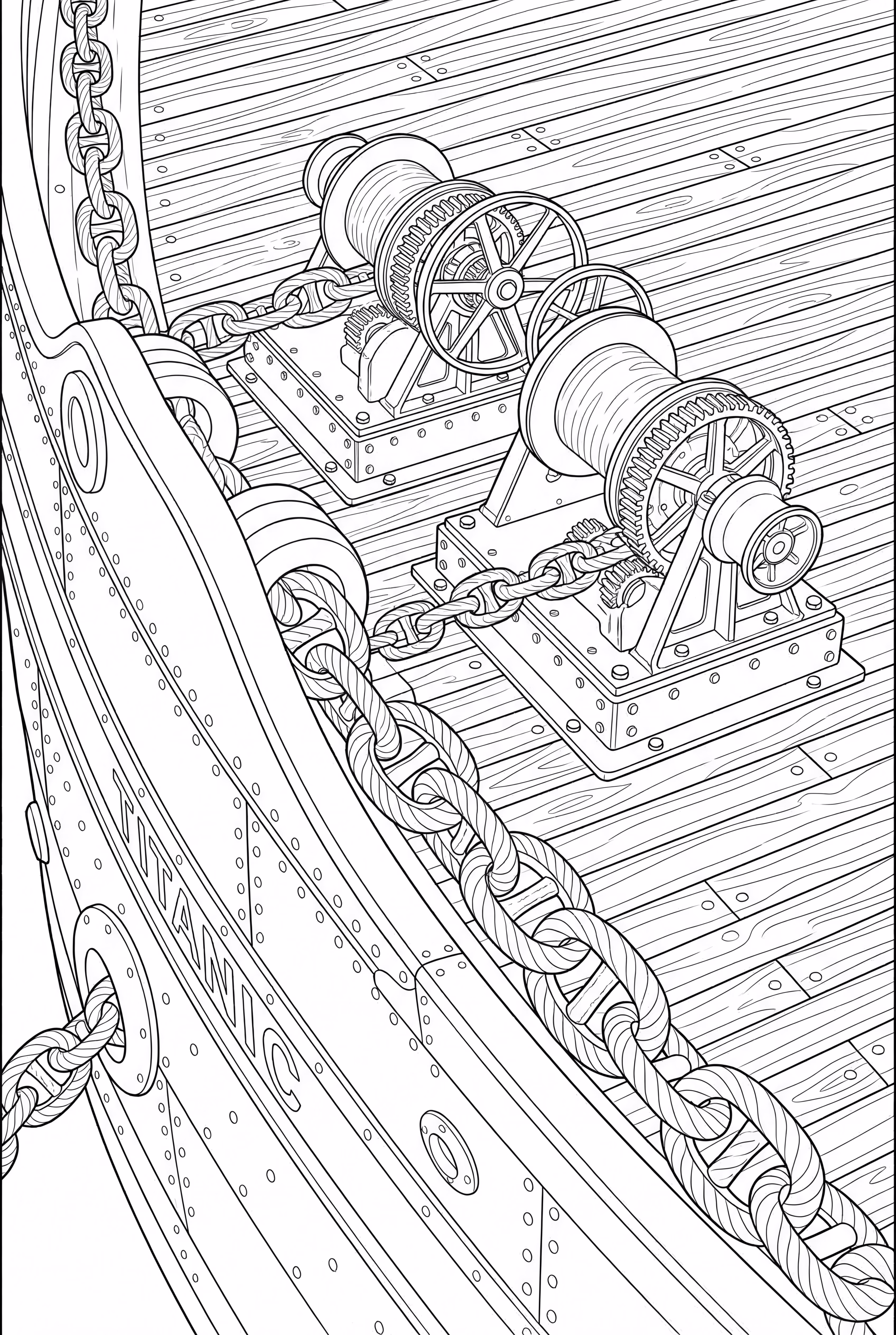 泰坦尼克号锚链细节