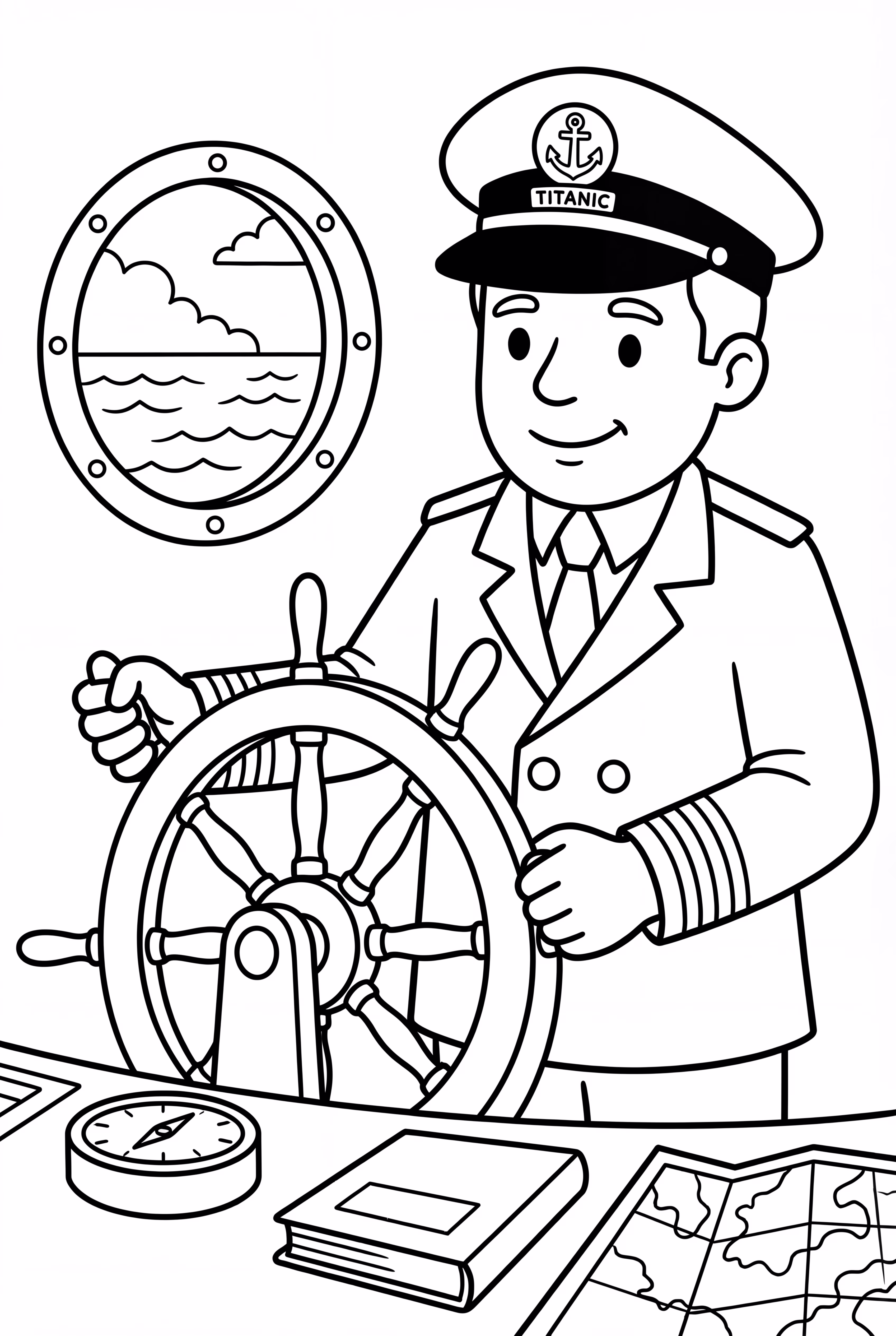 Capitaine du Titanic au gouvernail