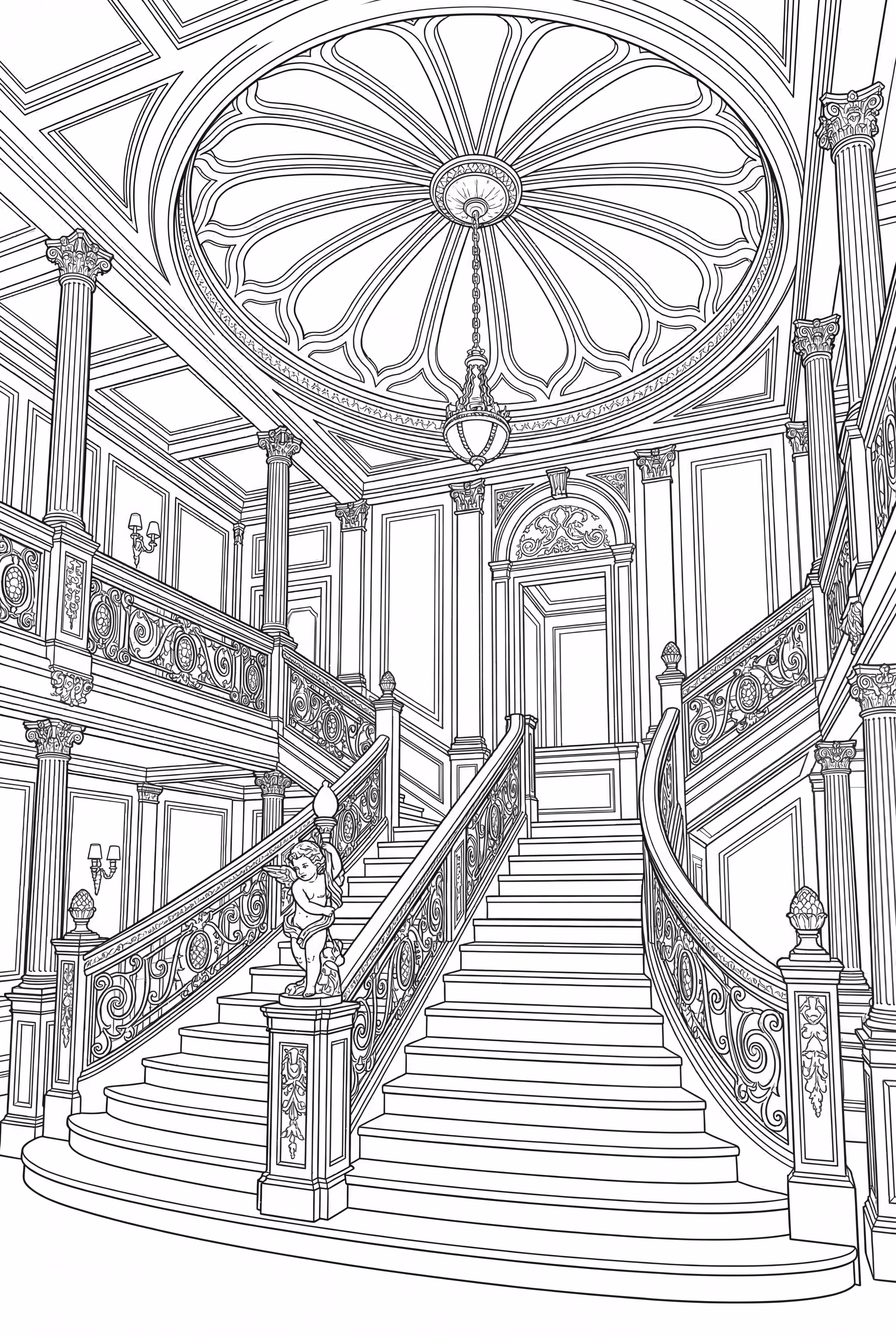 泰坦尼克号大楼梯内部