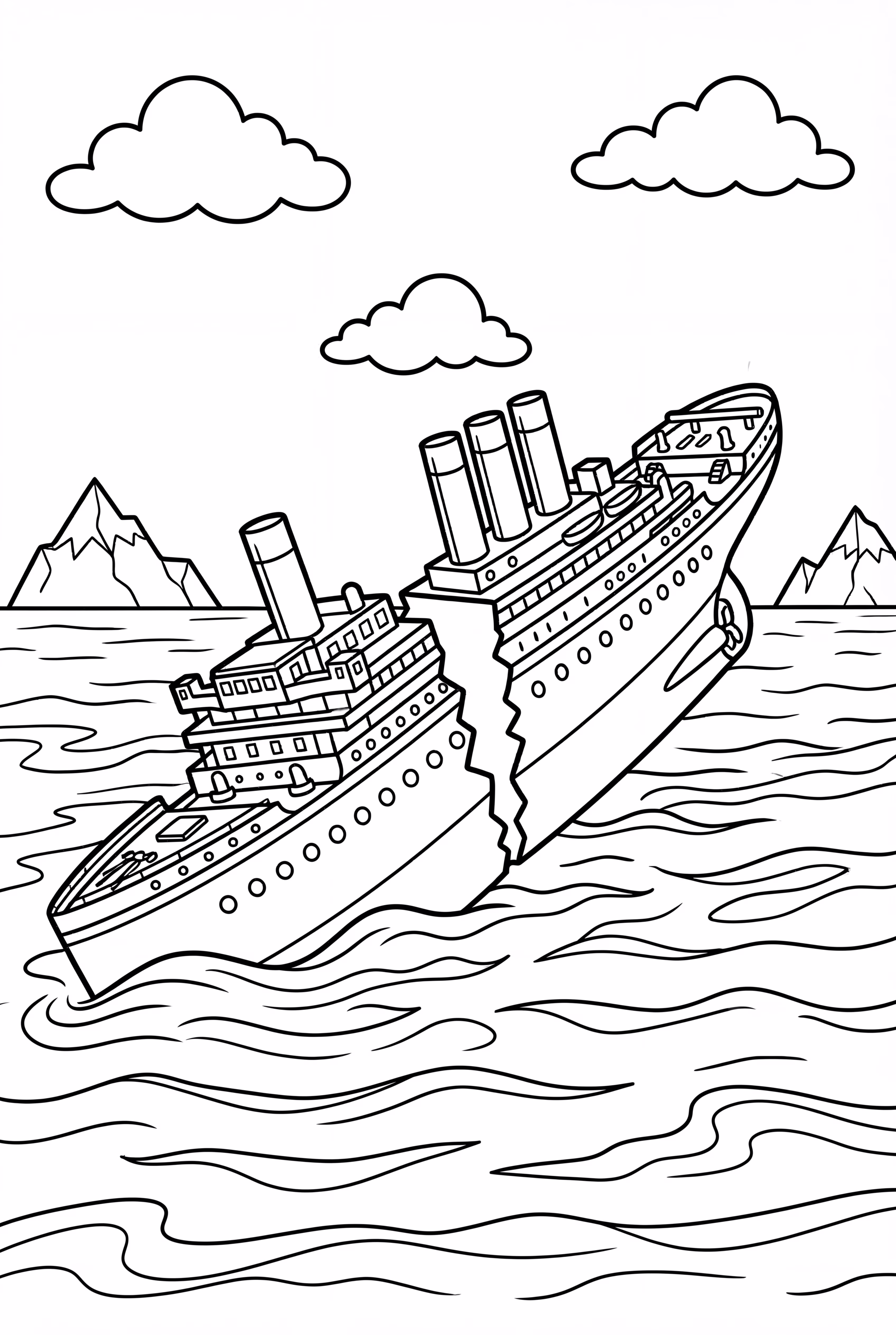 Titanic Split In Two Pieces