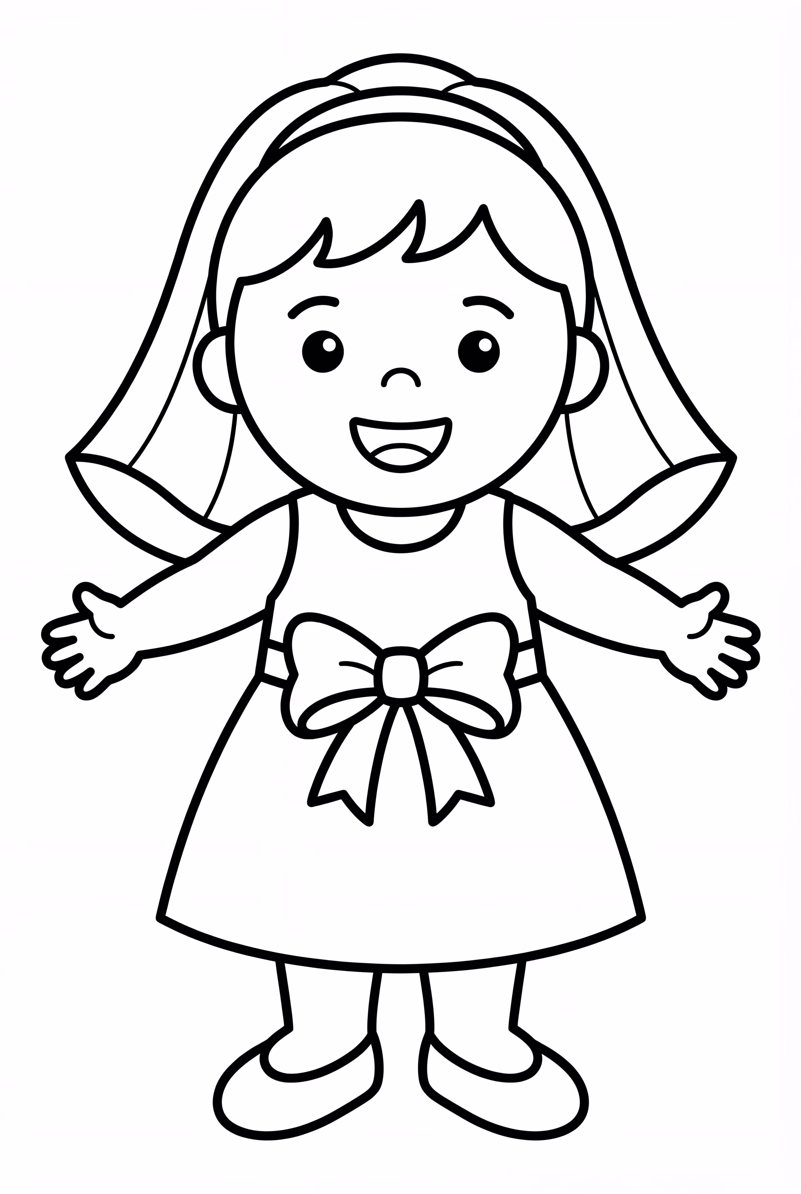 快乐婚礼上的幼儿