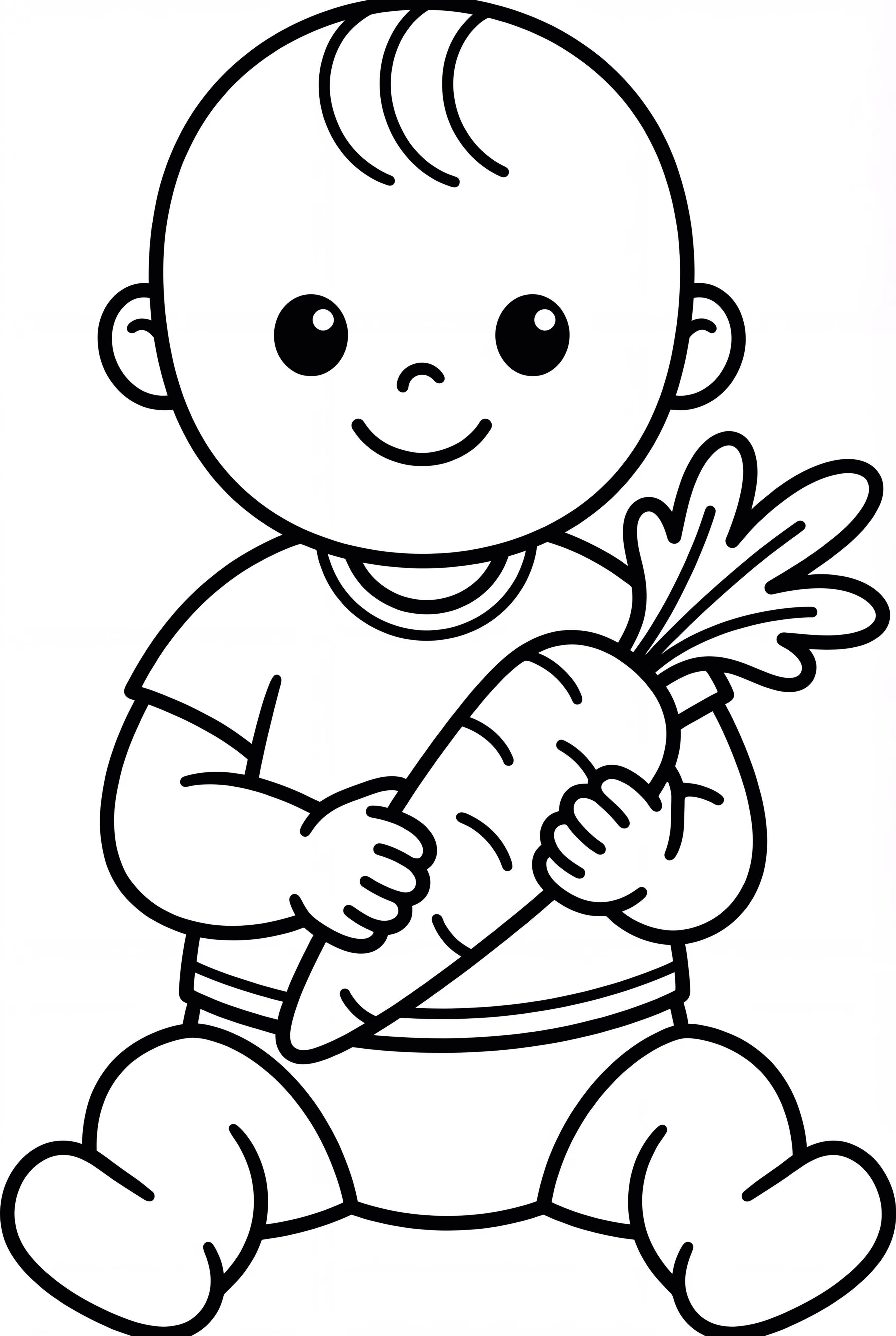 Toddler Holding A Carrot