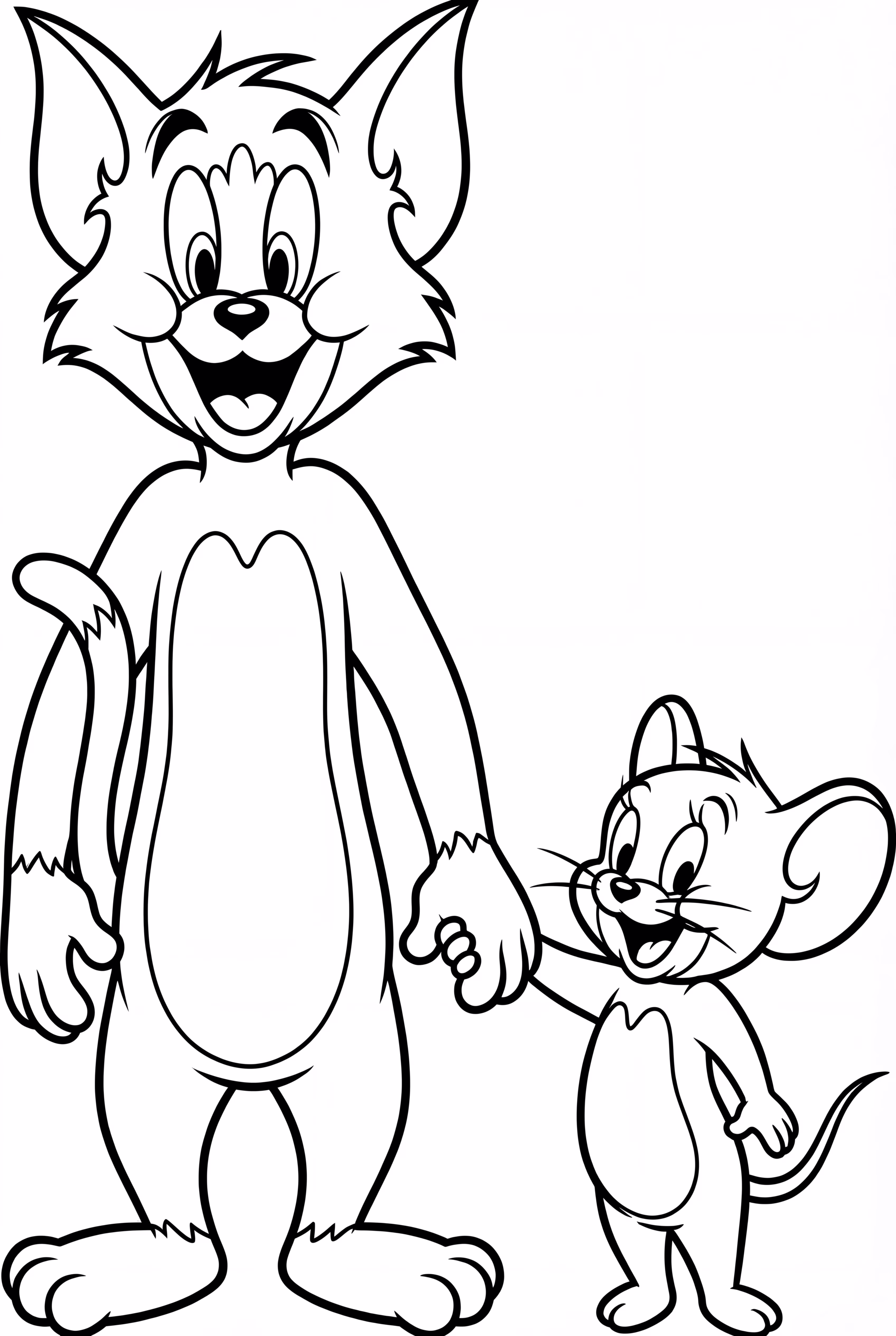 Tom And Jerry Holding Hands