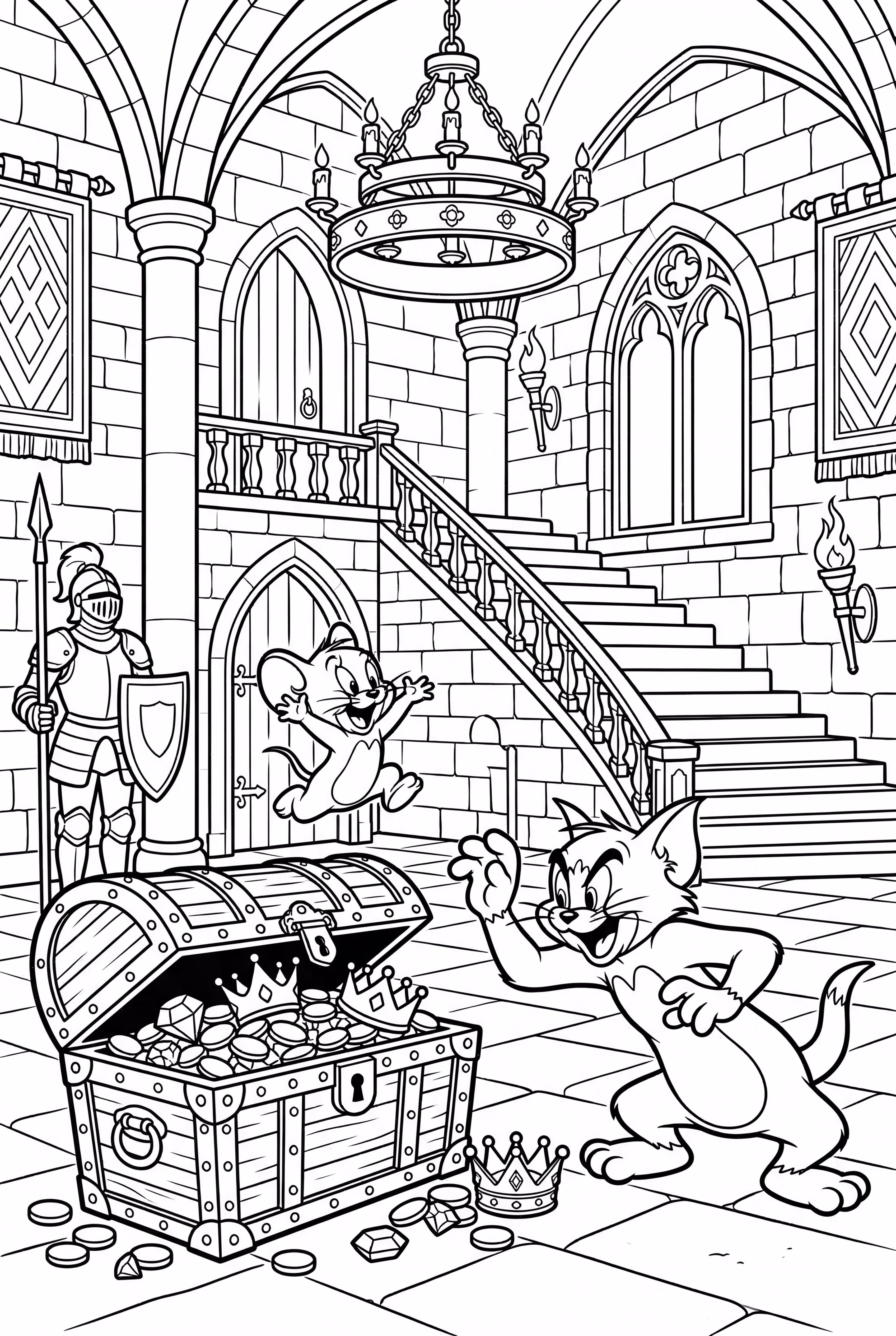 Tom And Jerry In A Medieval Castle