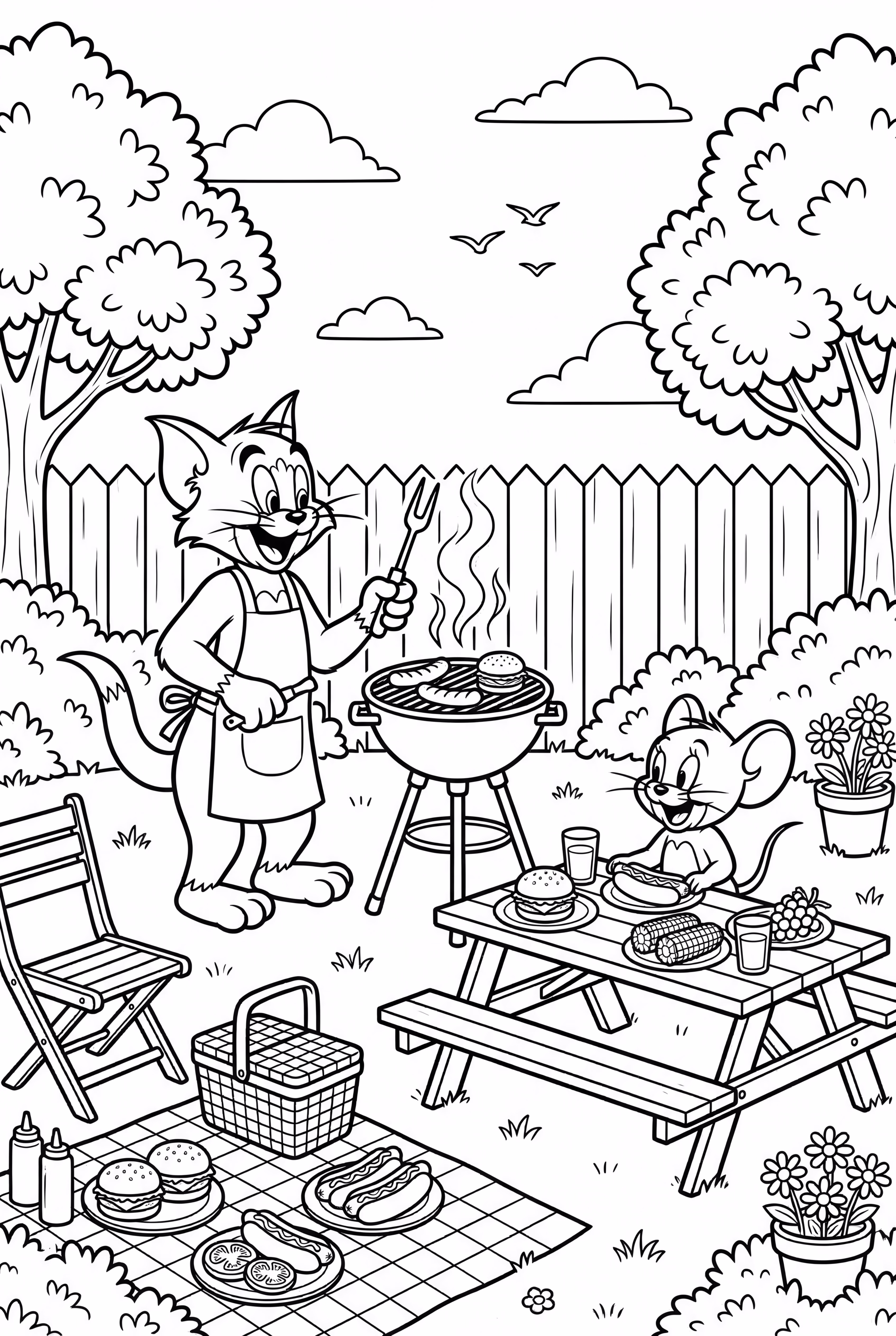 Tom And Jerry's Backyard Barbecue Party