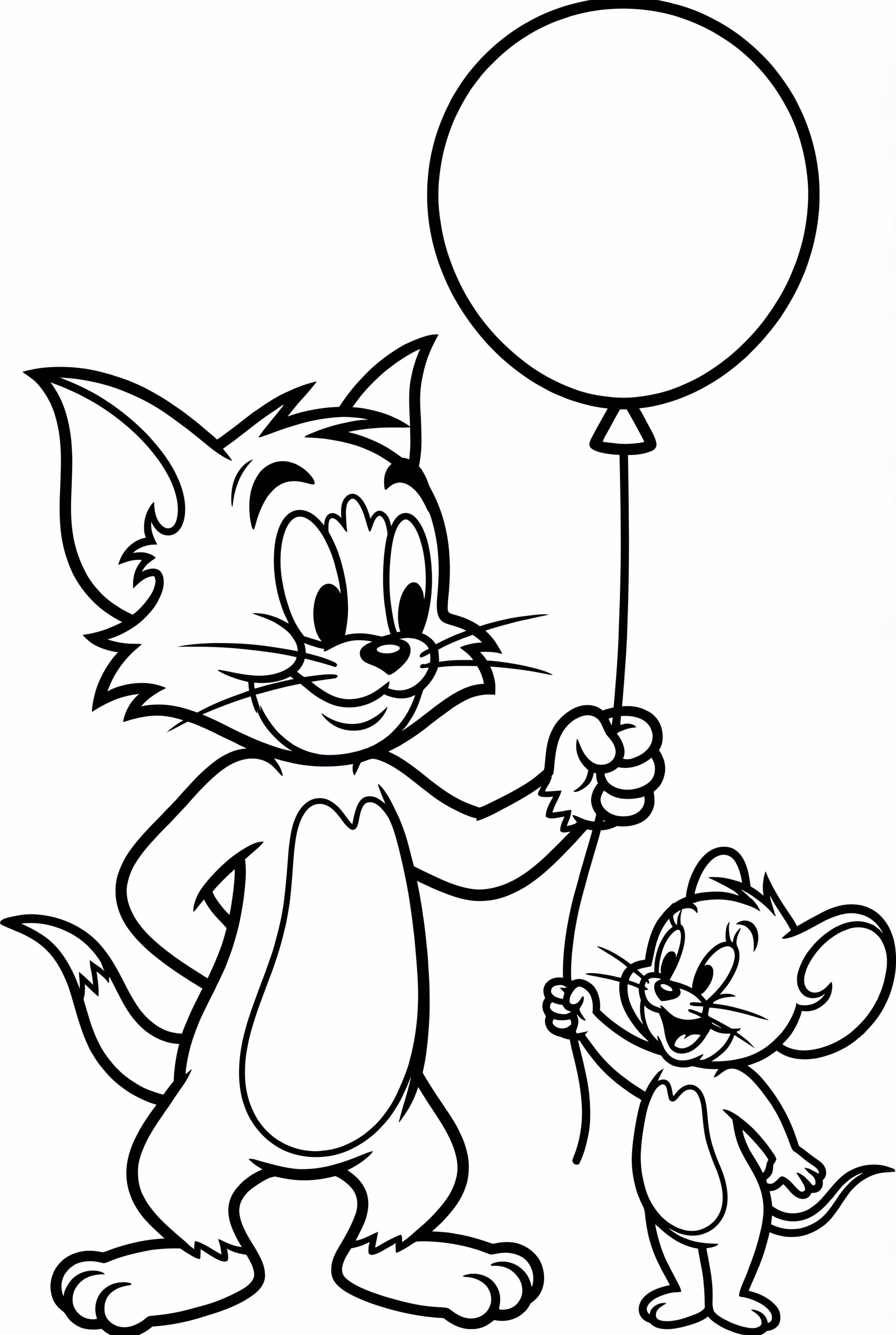 Tom And Jerry With A Balloon