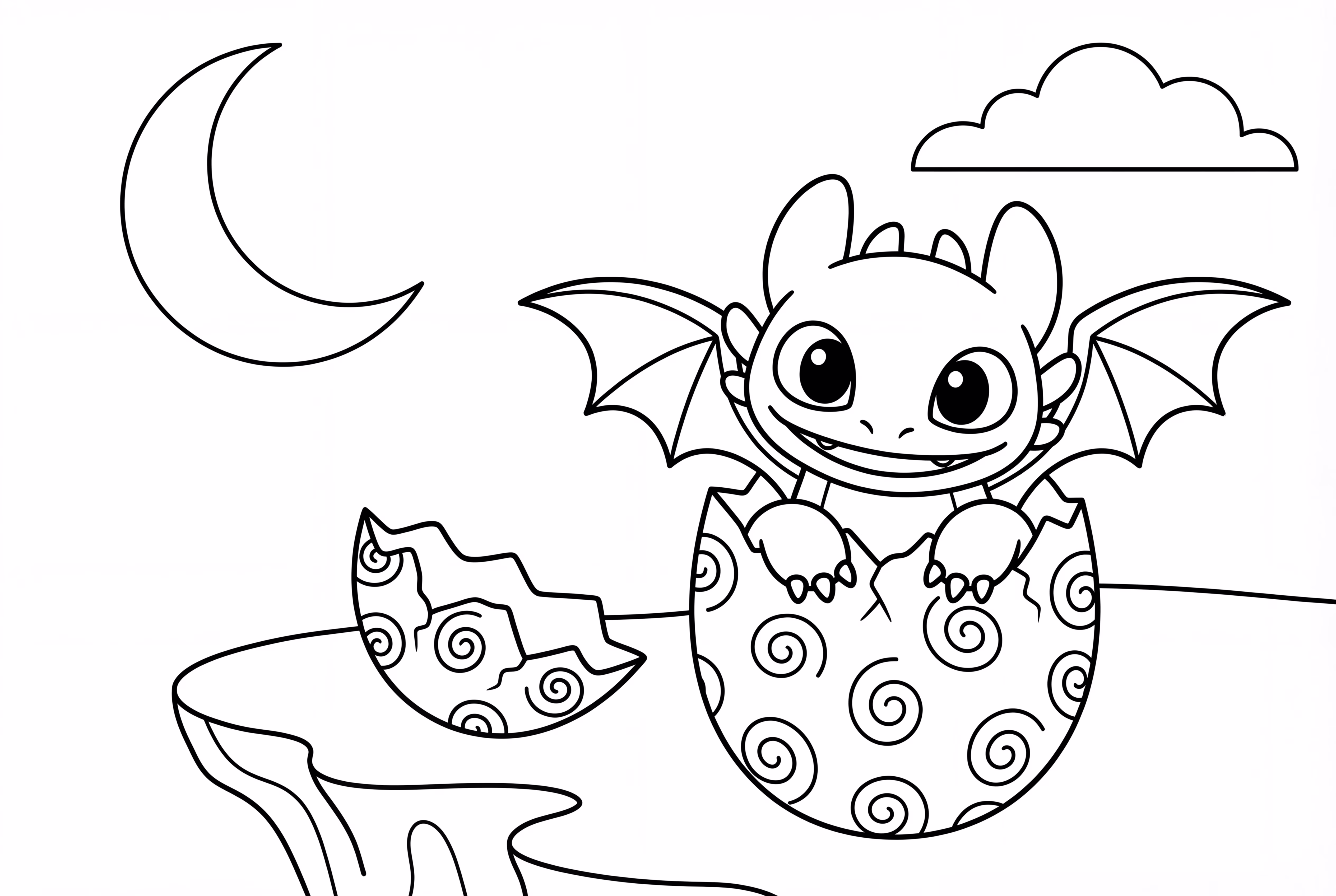 夜煞無牙寶寶蛋 新月