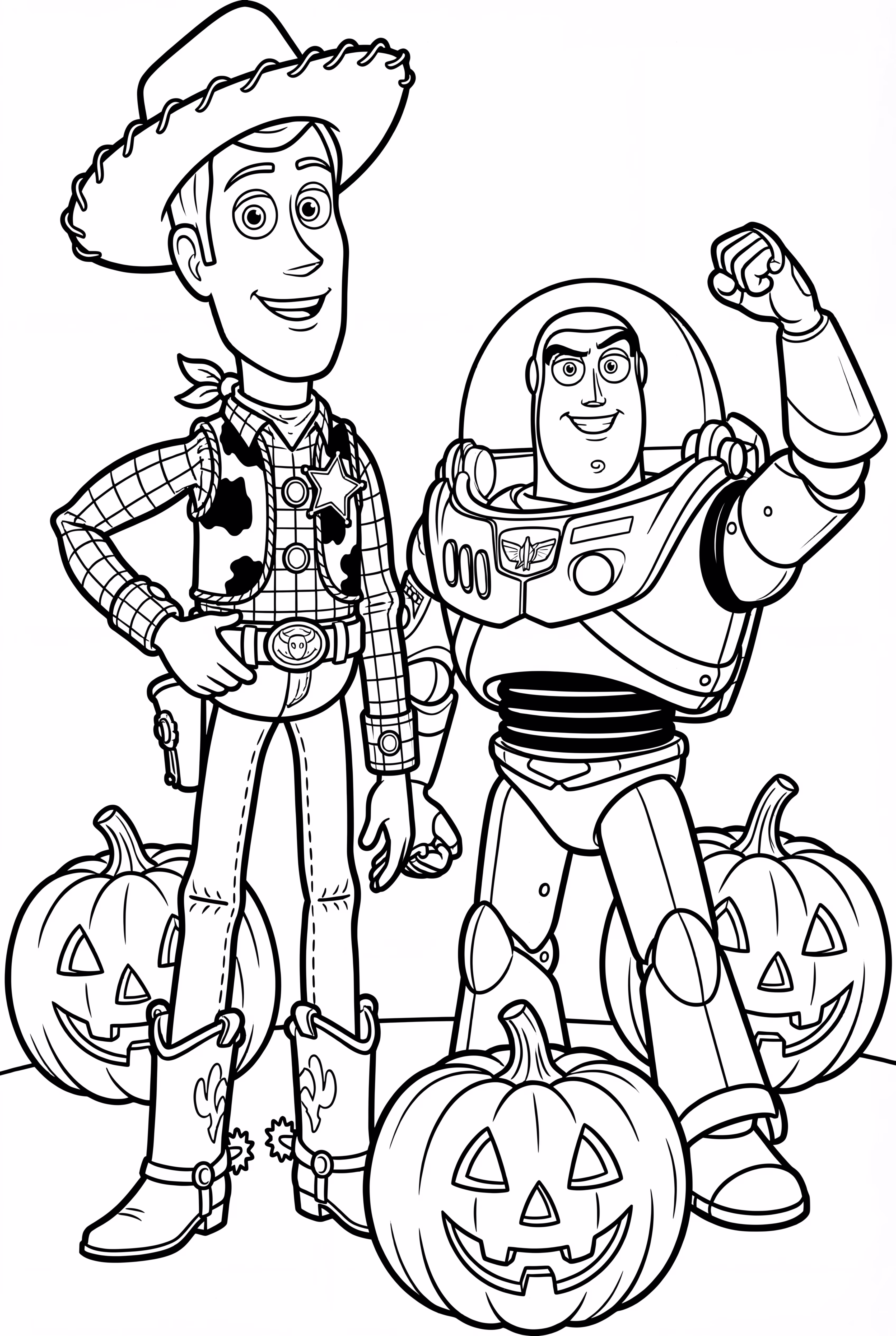 토이 스토리 캐릭터의 할로윈 장면