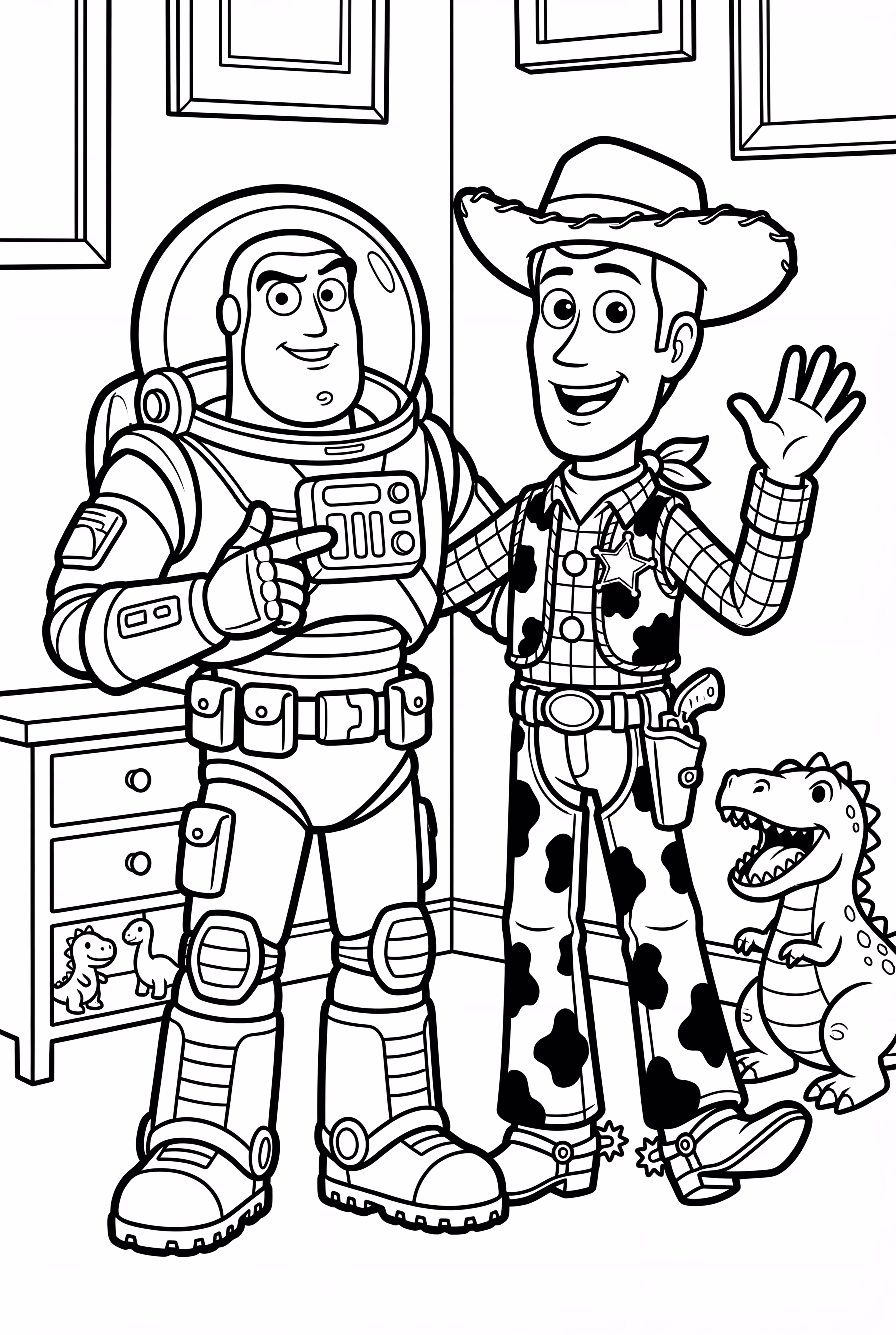 토이 스토리 캐릭터들이 우디를 구하러 가는 모험-2