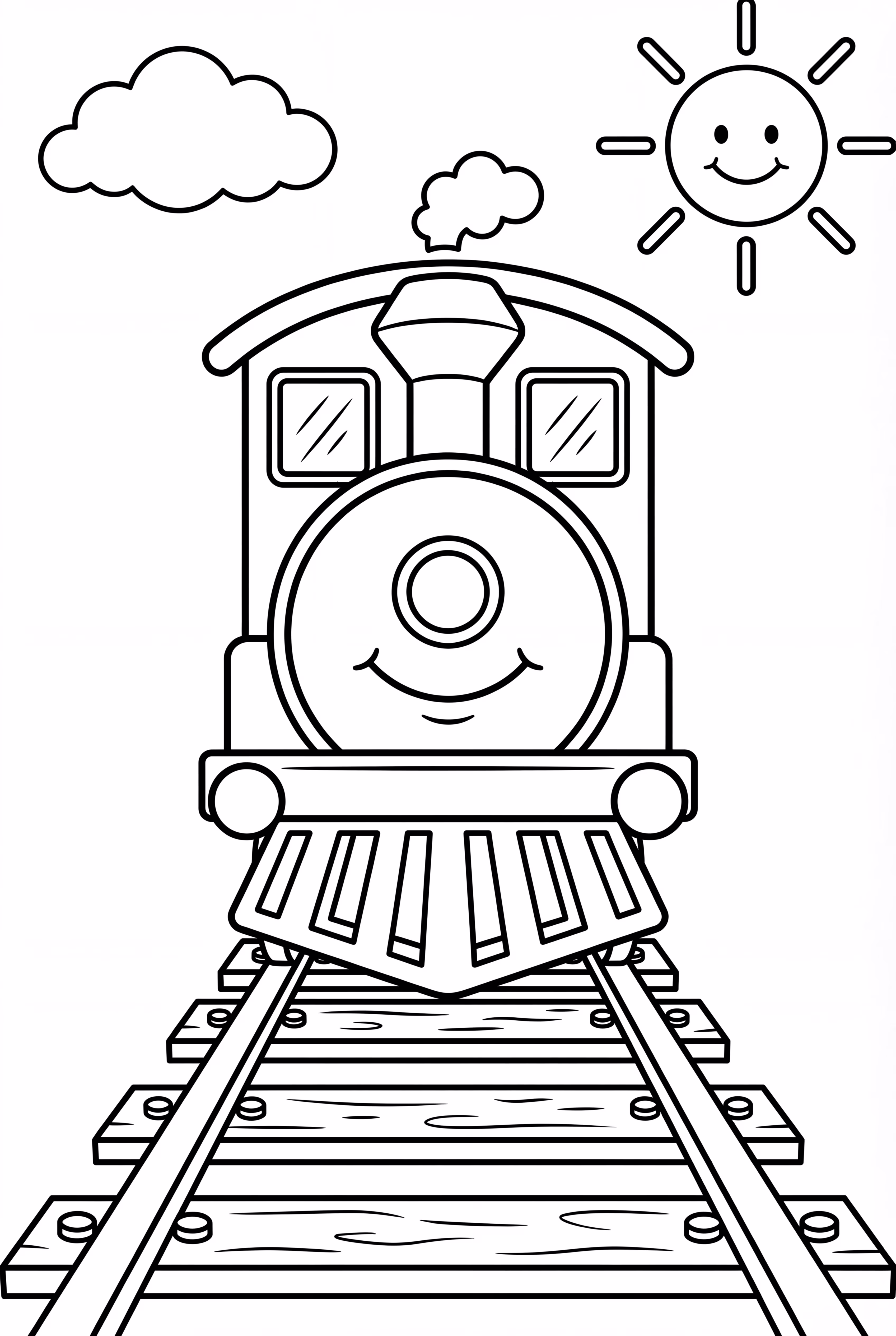 train on a straight track