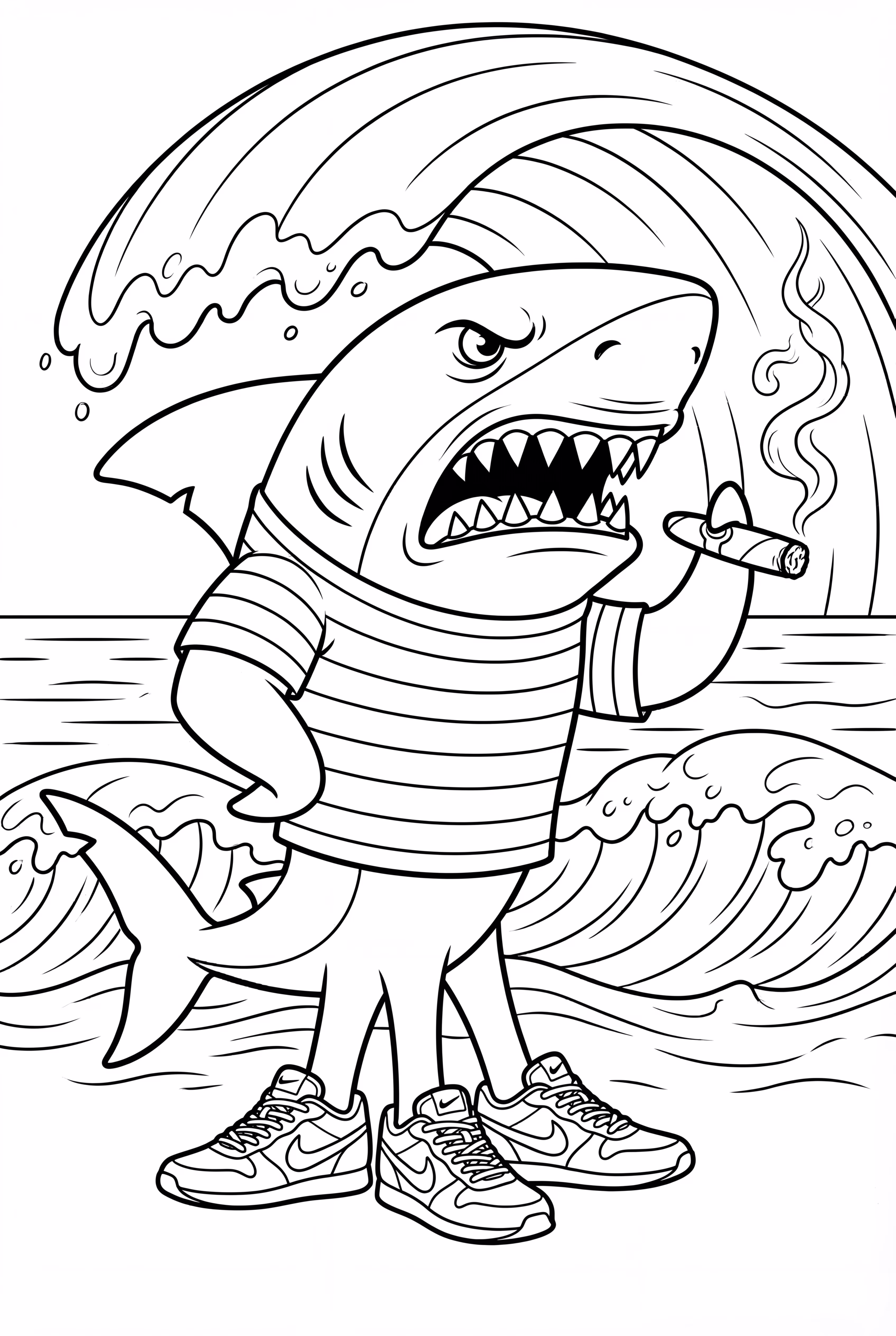 Tralalero Tralala Smoking