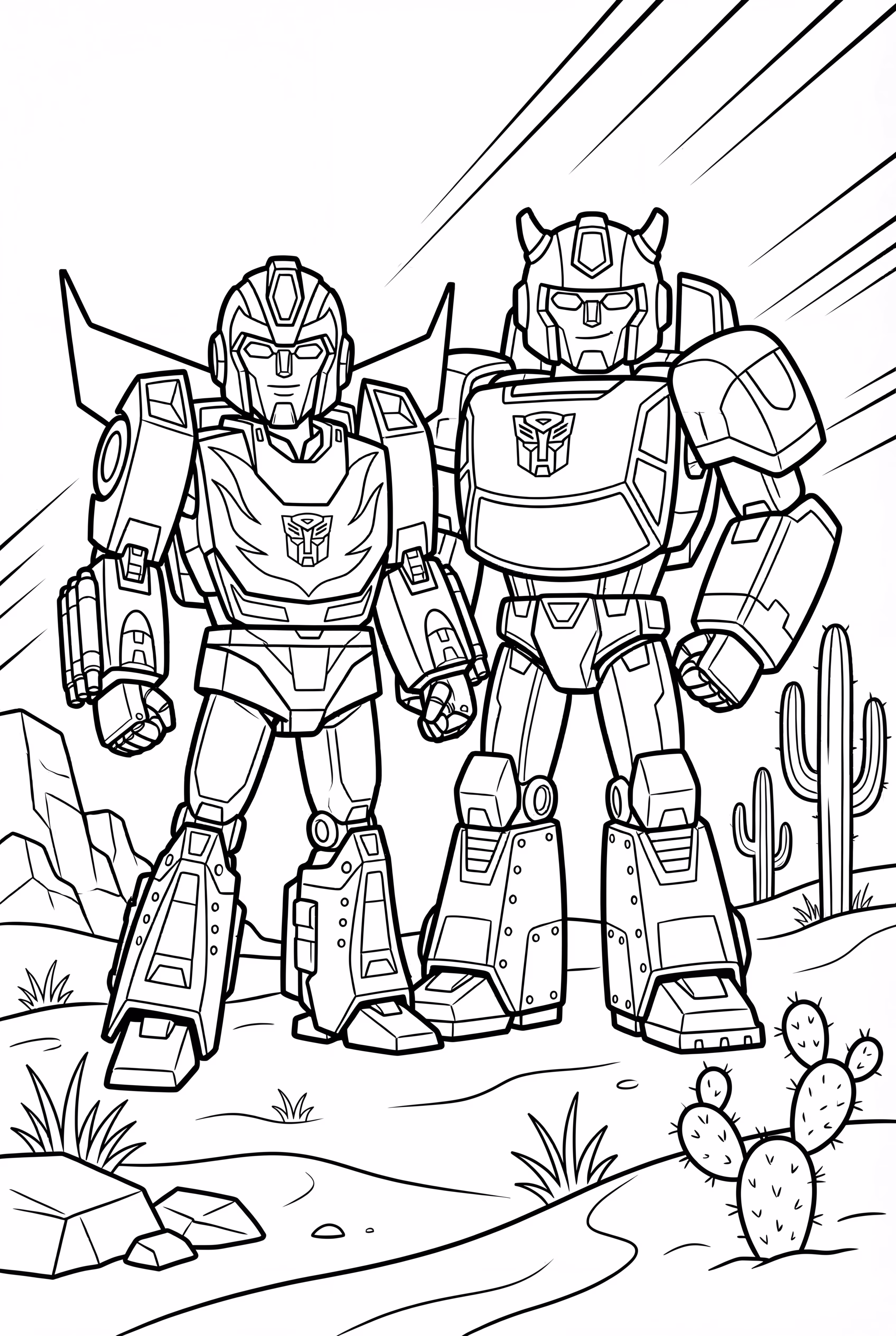 Transformers Racing Through a Desert