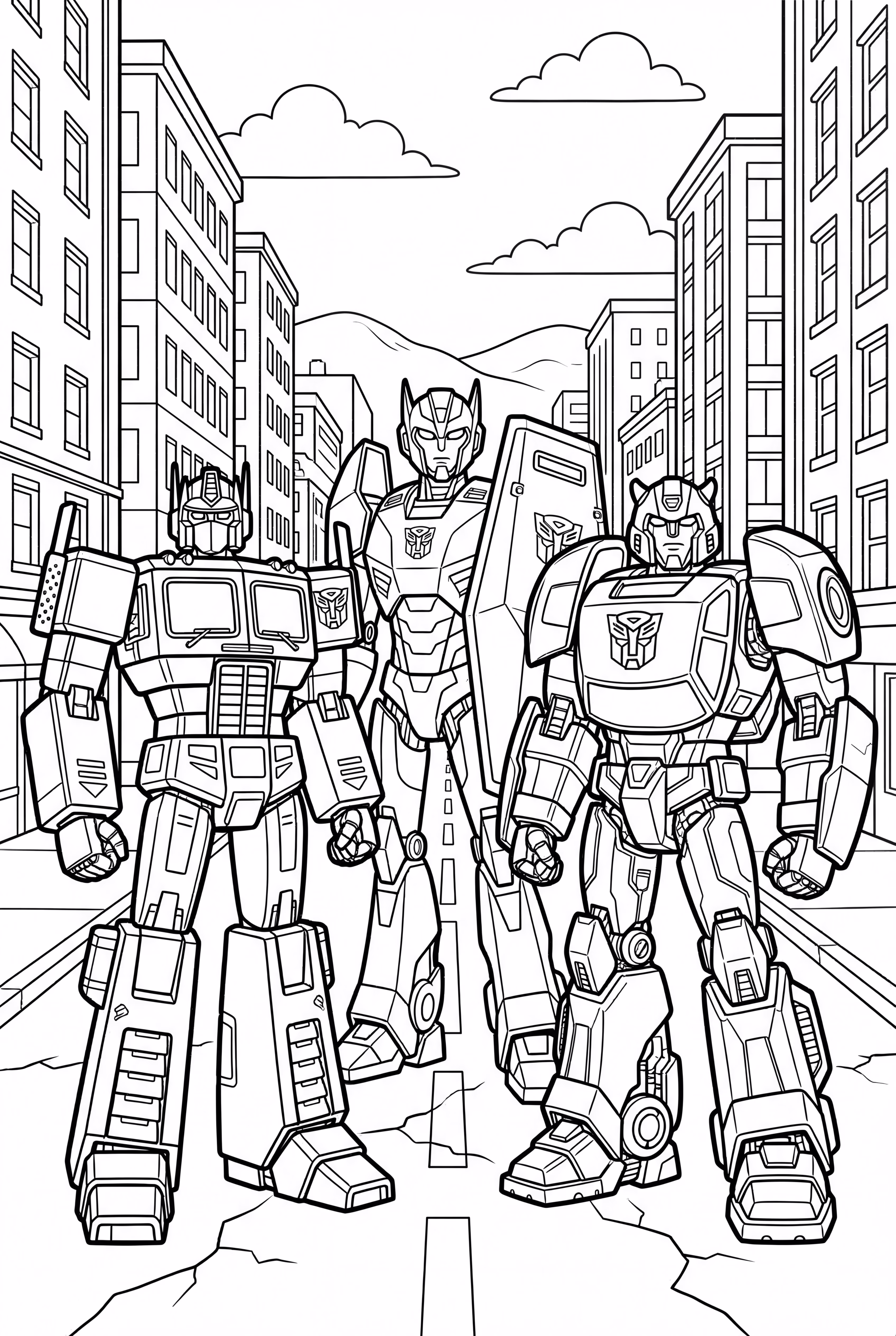 Transformers Robots in Disguise on a Mission