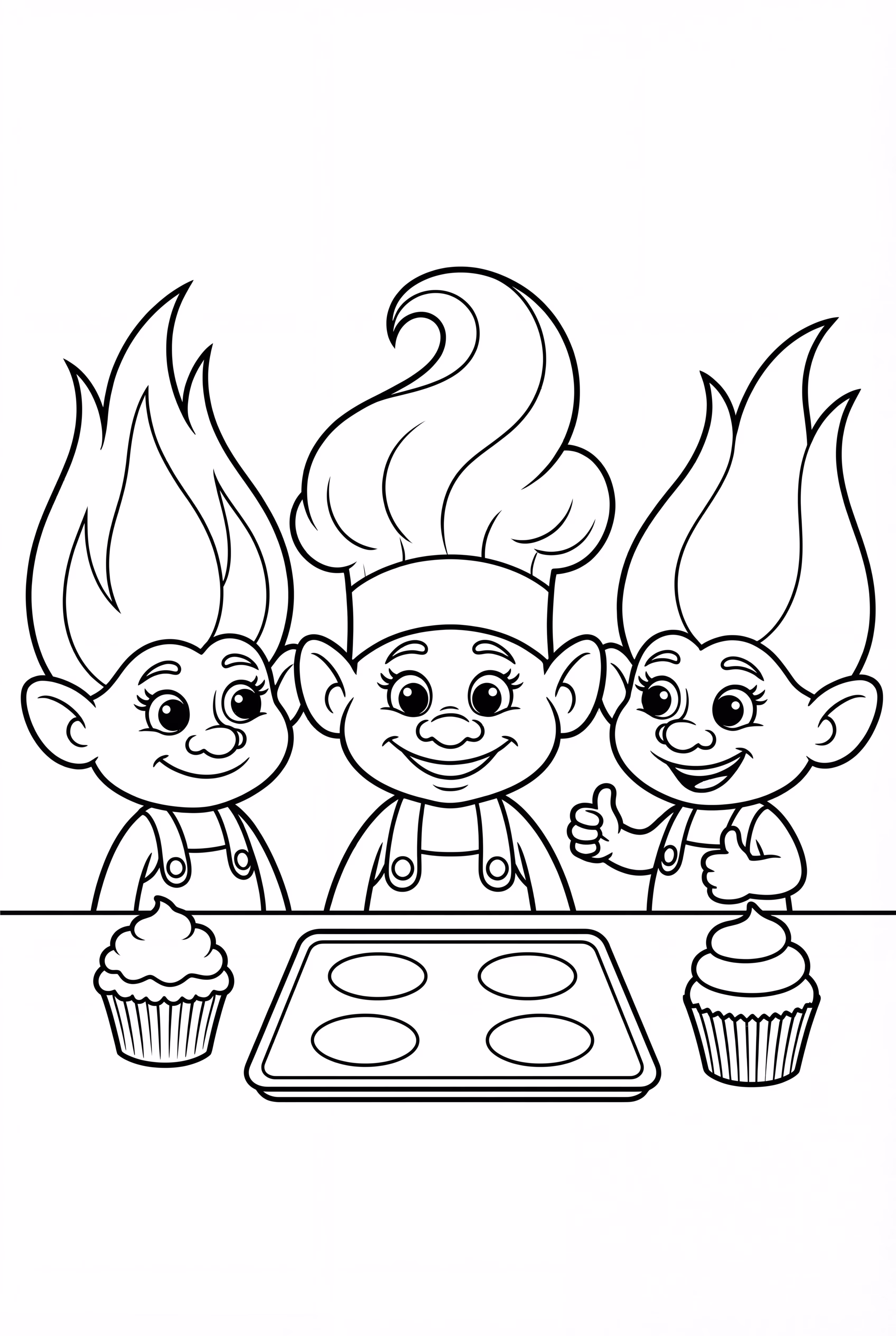 巨魔烘焙杯子蛋糕盛宴