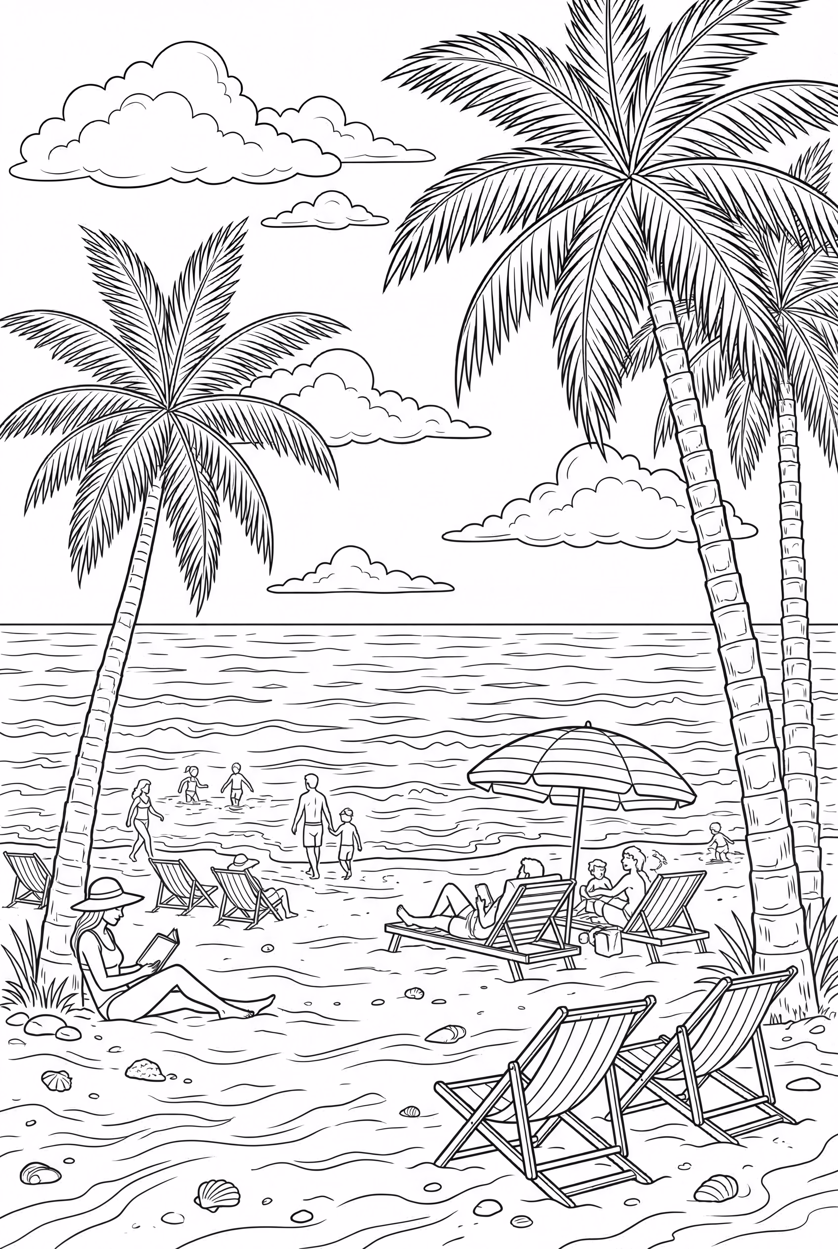 Vacances Tropicales à la Plage