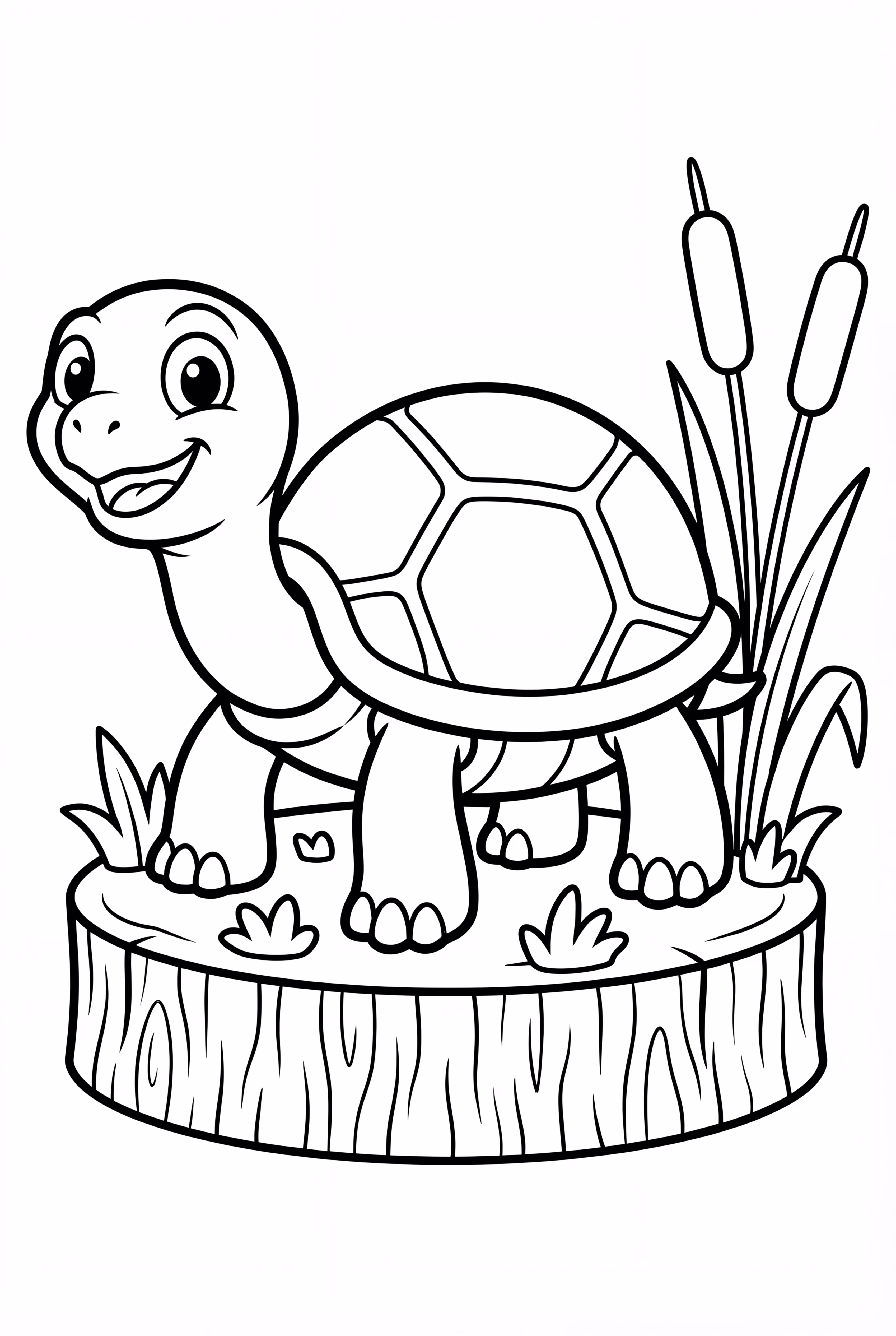 Turtle on a small island