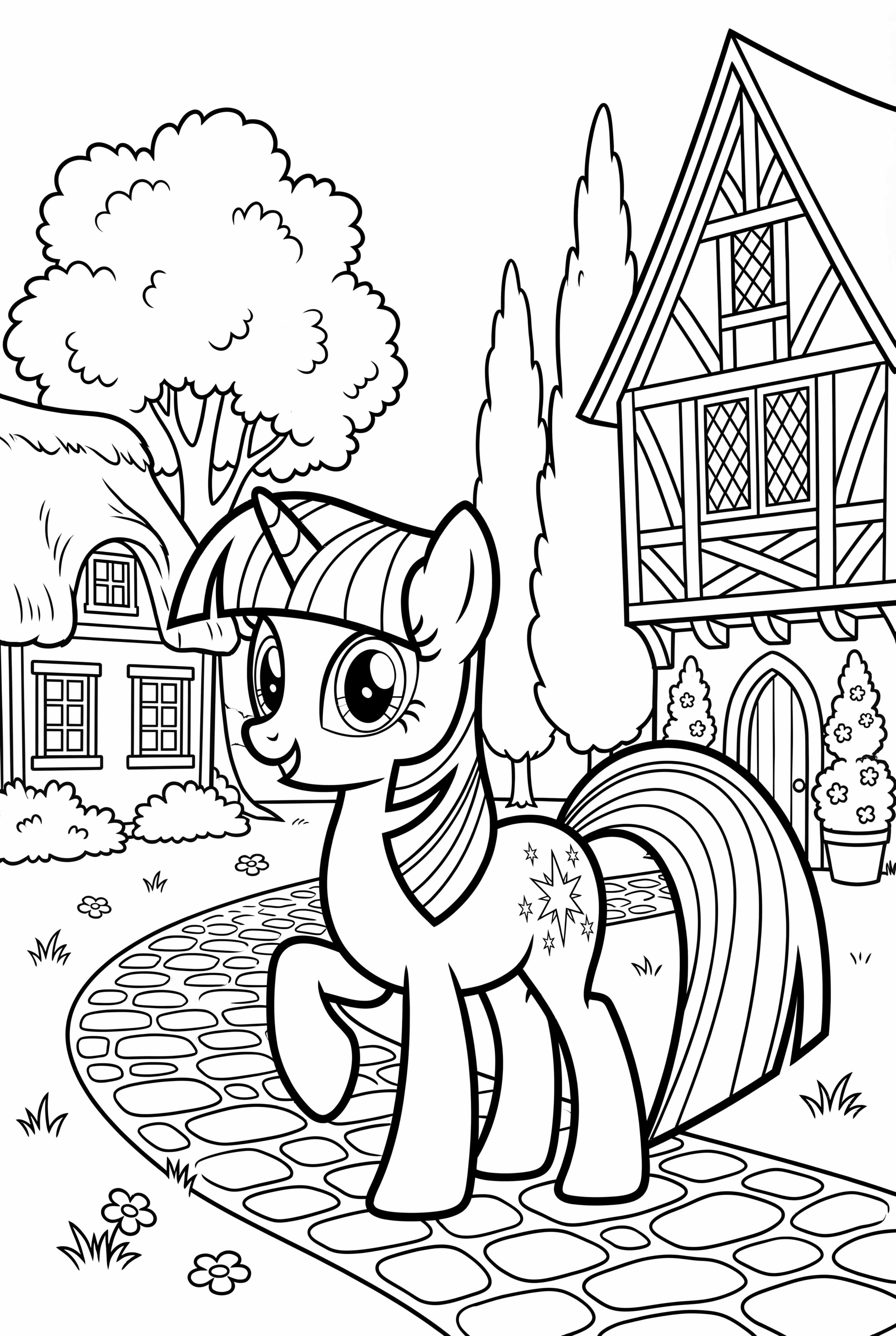 Twilight Sparkle Arriving In Ponyville