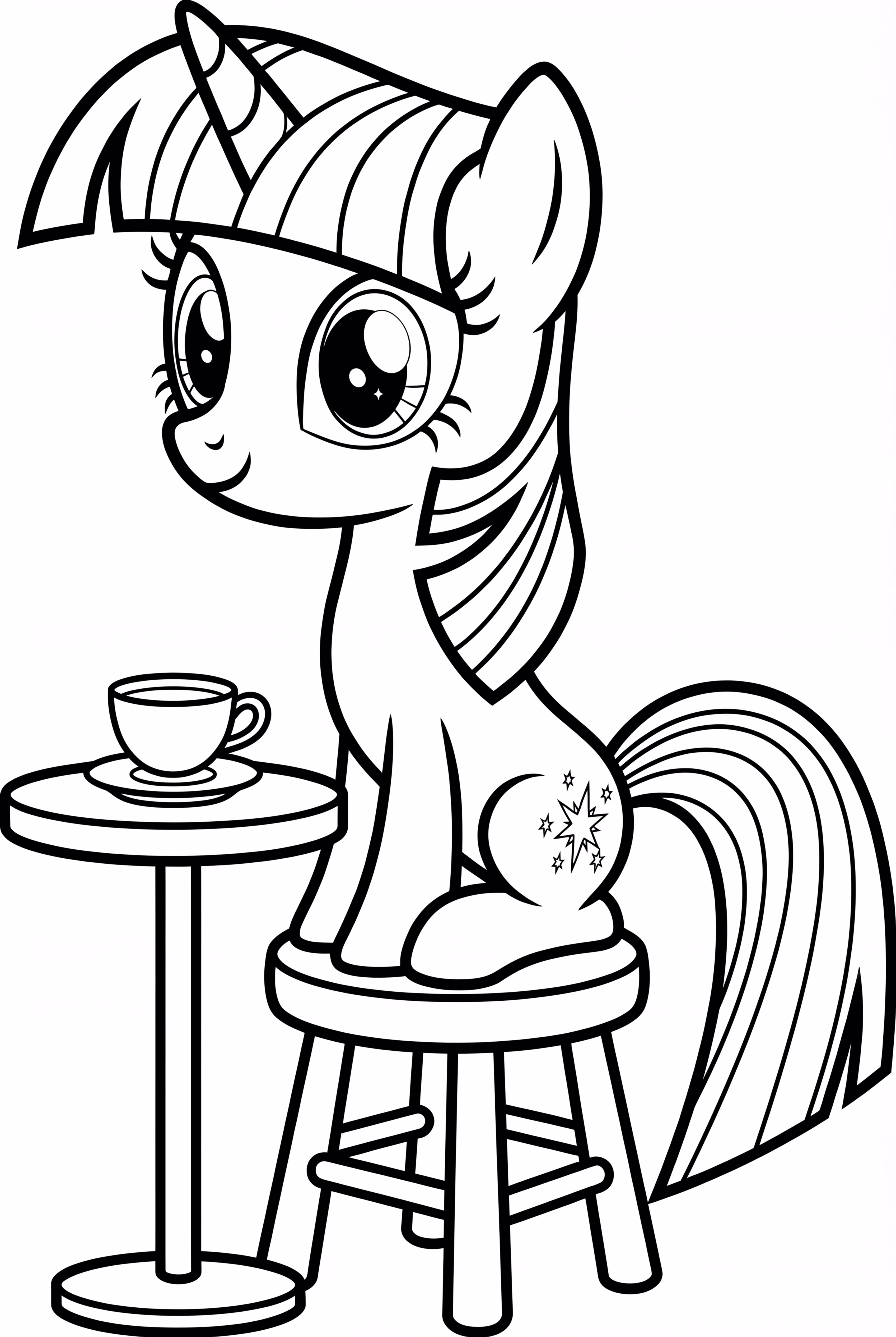 Twilight Sparkle en una fiesta de té