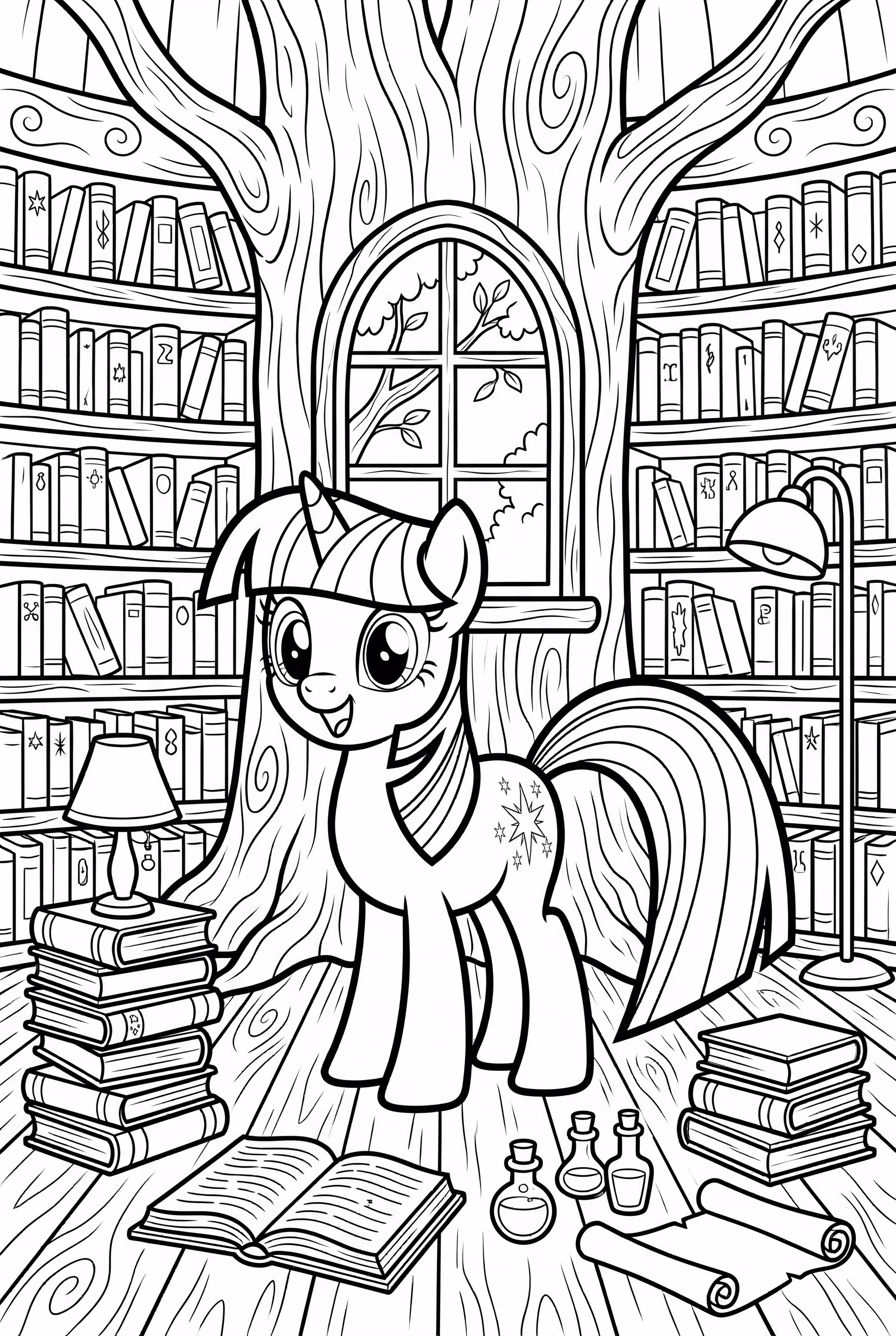 暮光閃閃在金橡樹圖書館