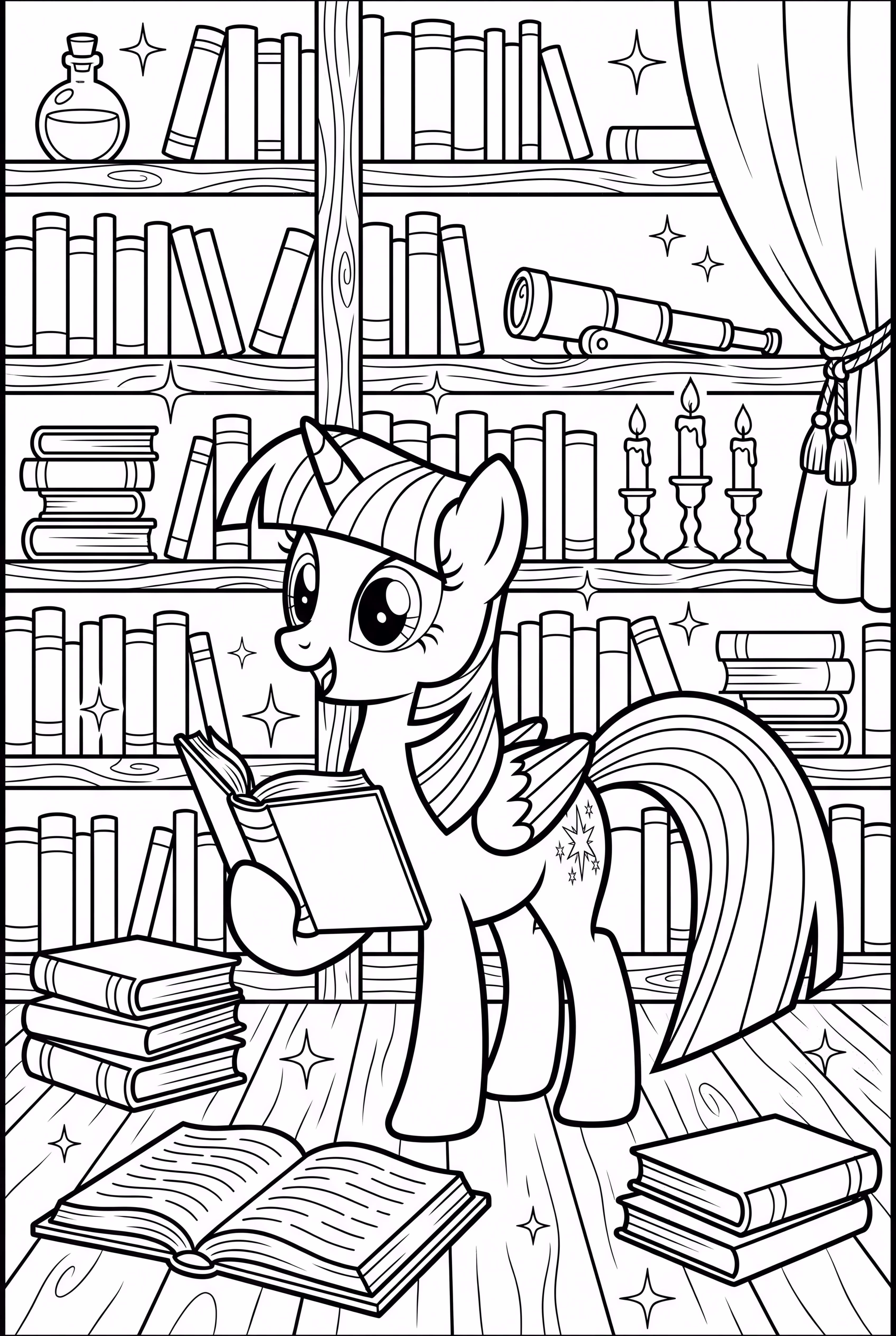 Twilight Sparkle range sa bibliothèque