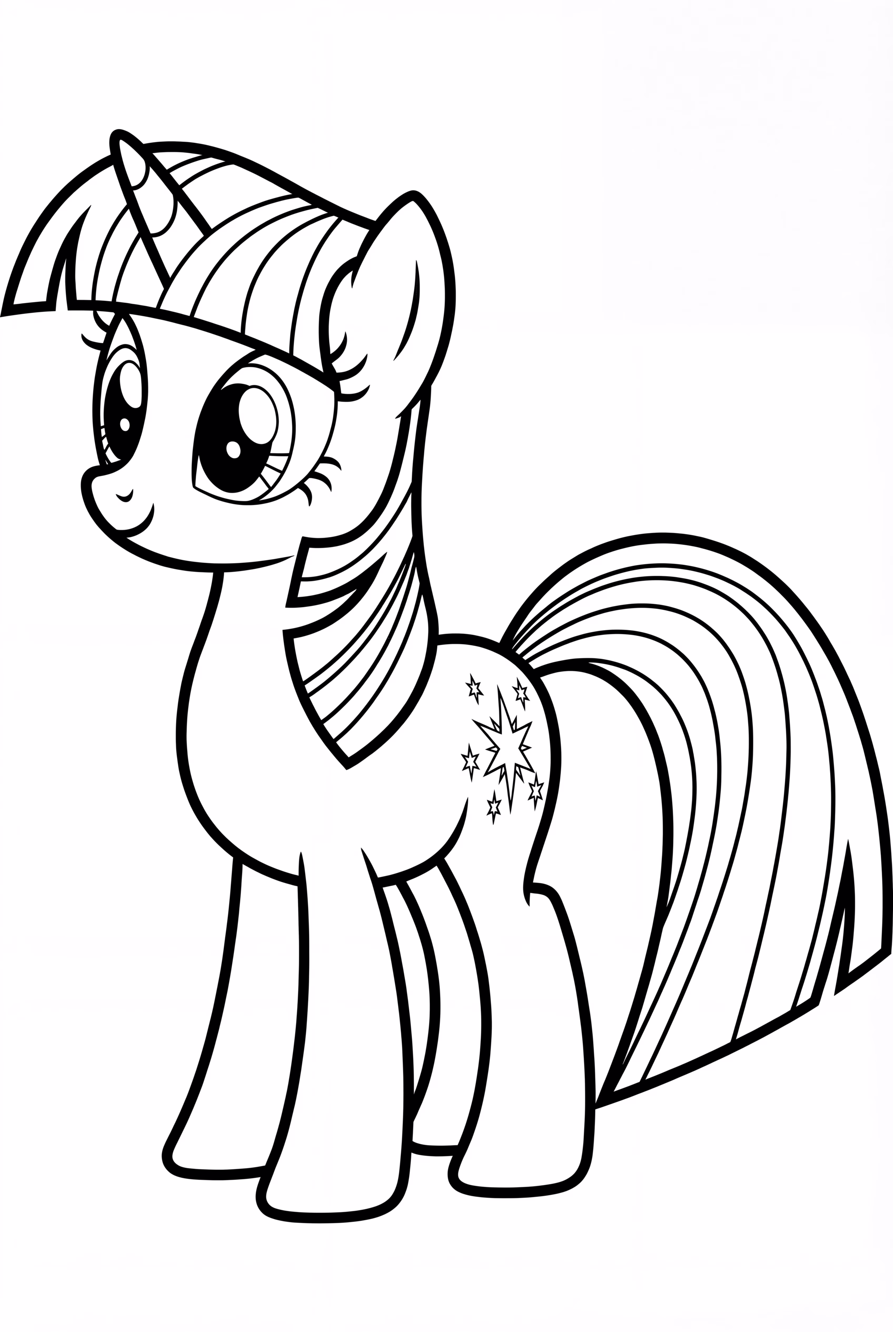 Twilight Sparkle Under A Big Rainbow