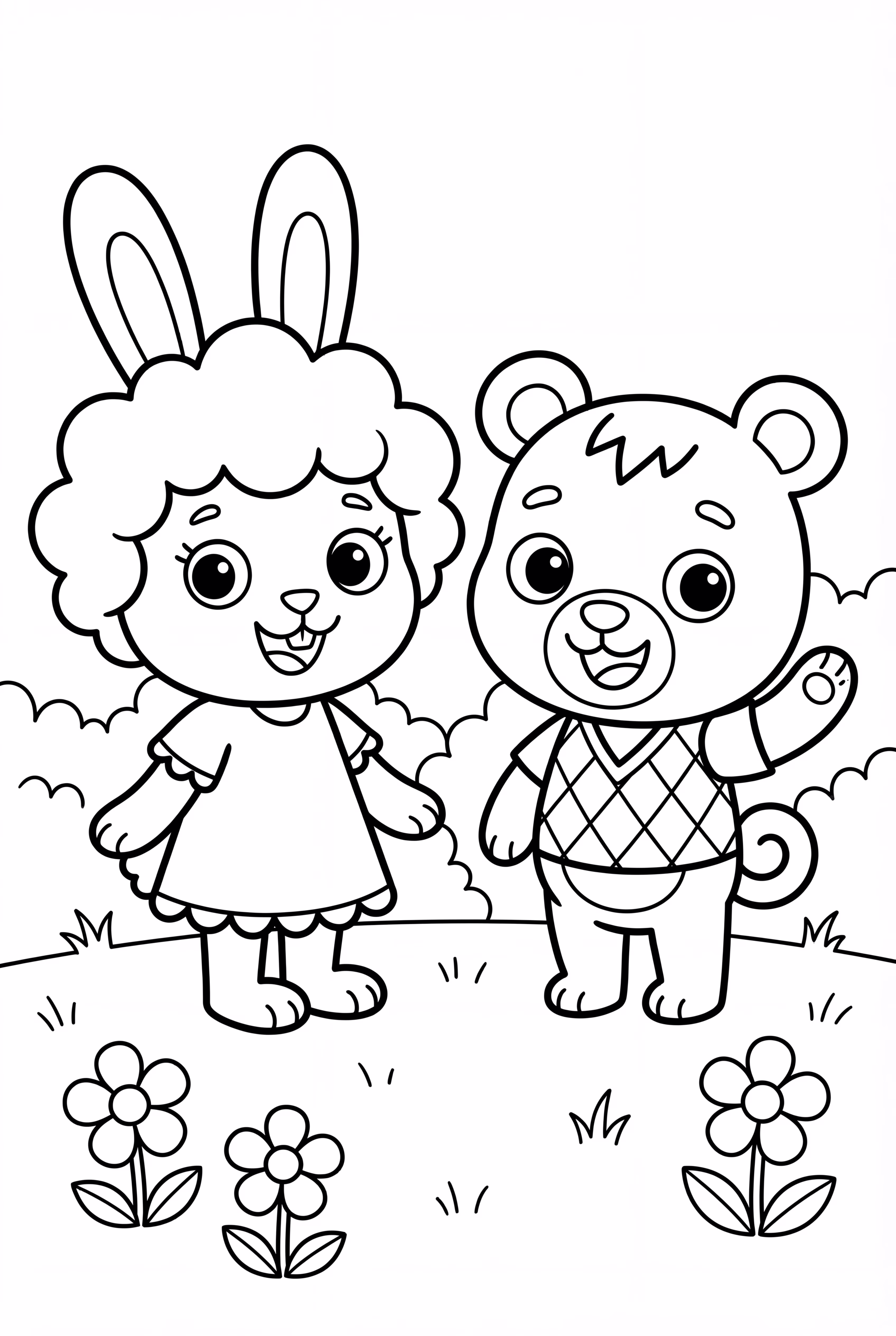 Two Animal Crossing Villagers Chatting