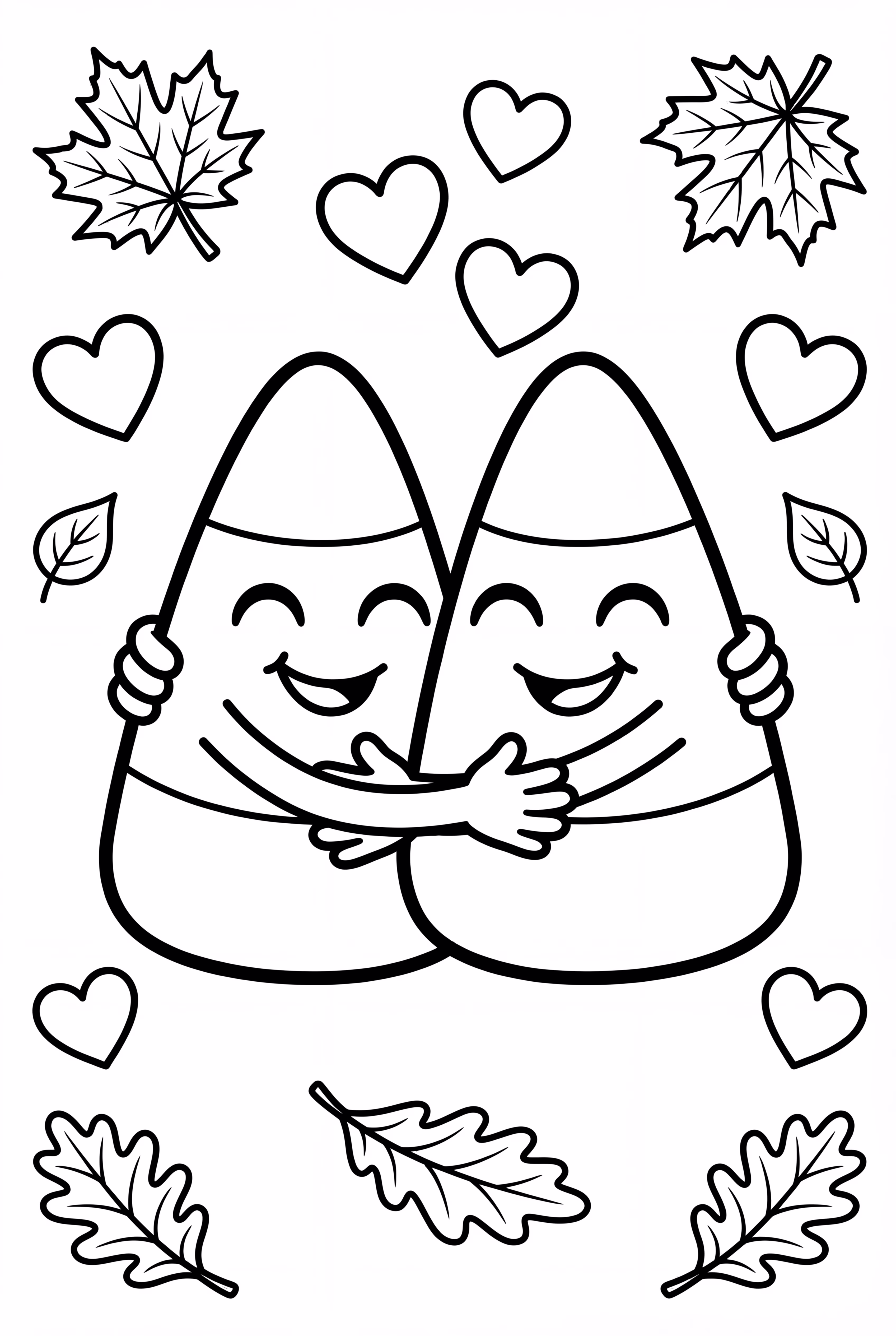 Dois Doces de Milho se Abraçando