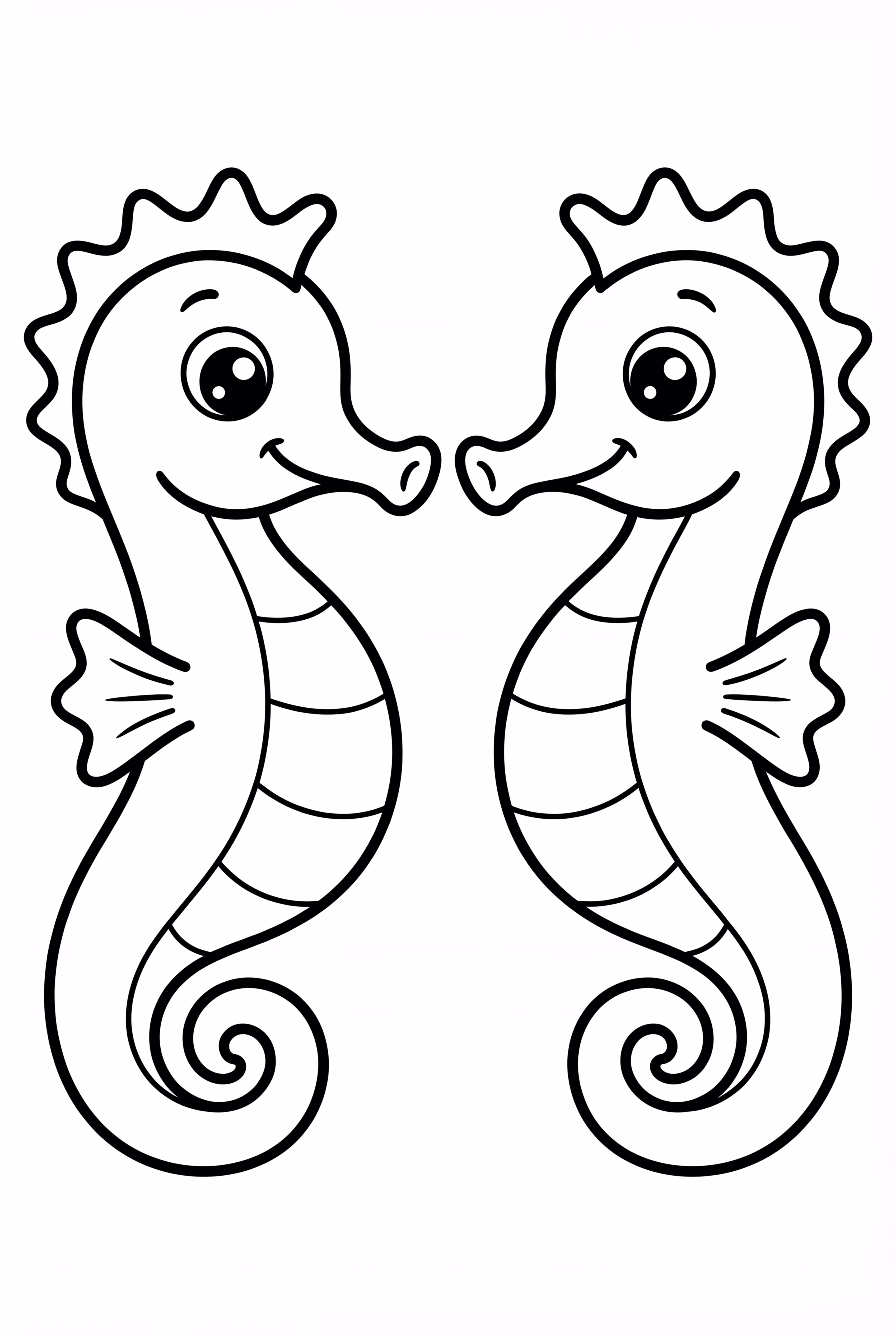 두 마리 해마 친구