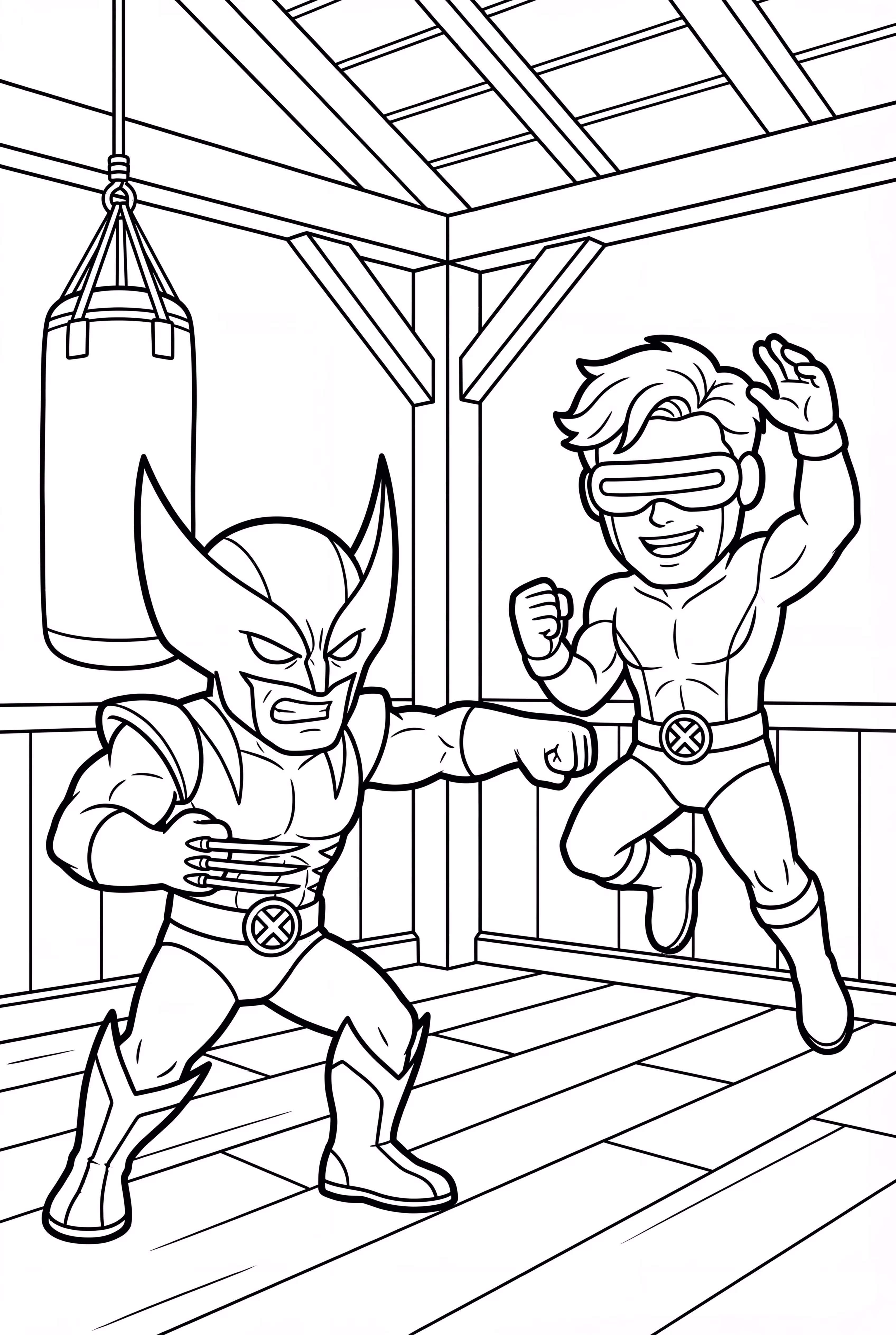 Two X-Men Training Together