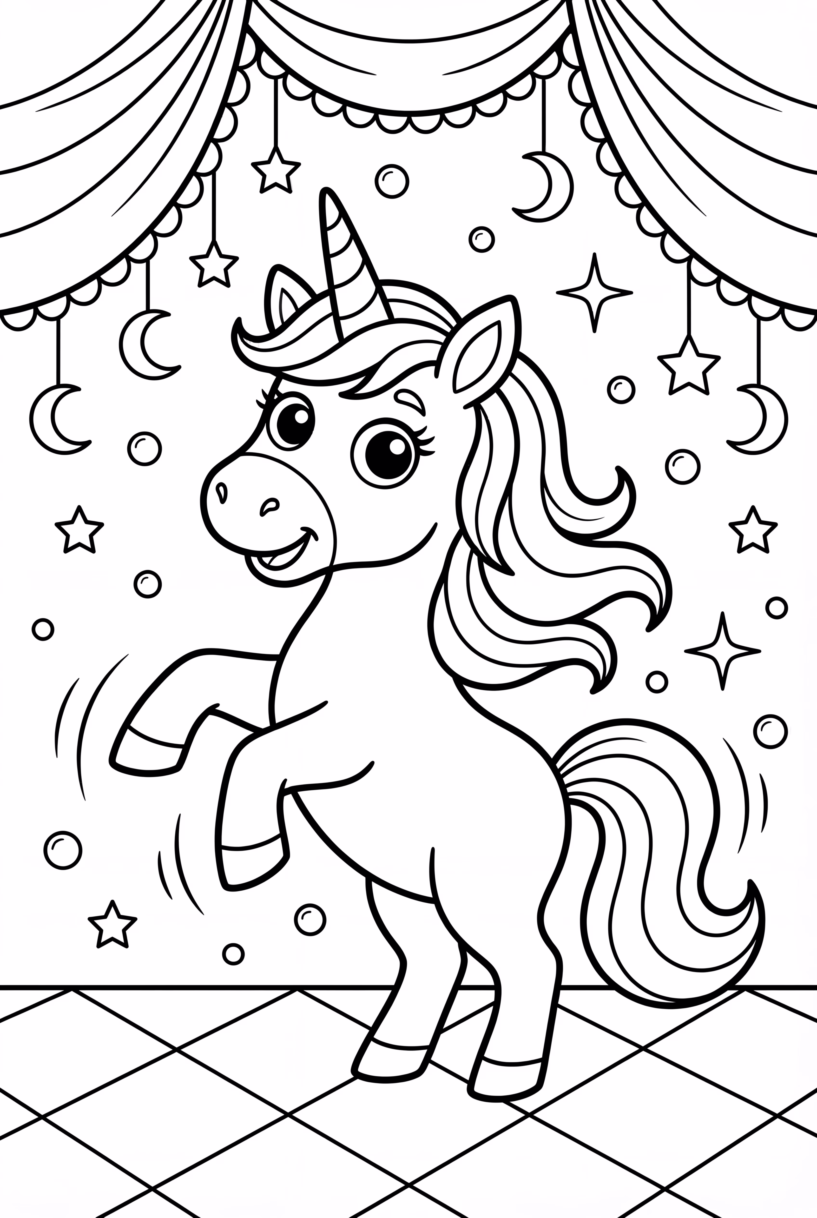  Unicorn 在派对上跳舞