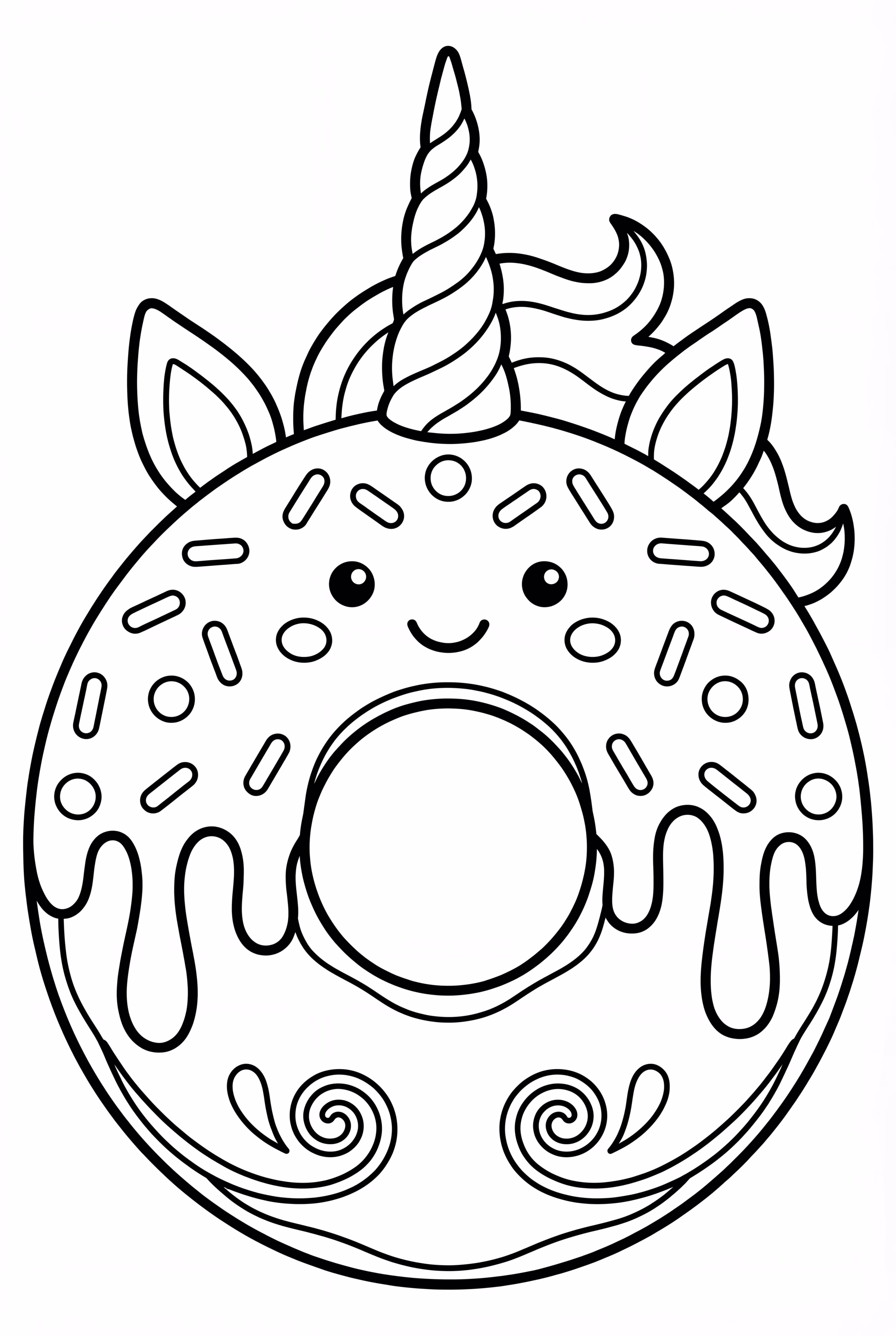 Unicorn Donut With Glazed Toppings